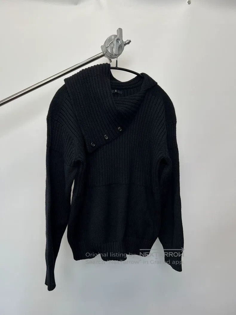 Yohji Yamamoto YOHJI YAMAMOTO Wool knit special button-up collar sweater Size US L / EU 52-54 / 3 - 2 Thumbnail