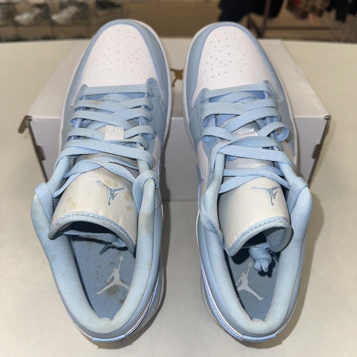 Jordan Brand Size 11.5W (10M) - Nike Retro 1 Low 'White Ice Blue' Size US 11.5 / IT 41.5 - 3 Thumbnail