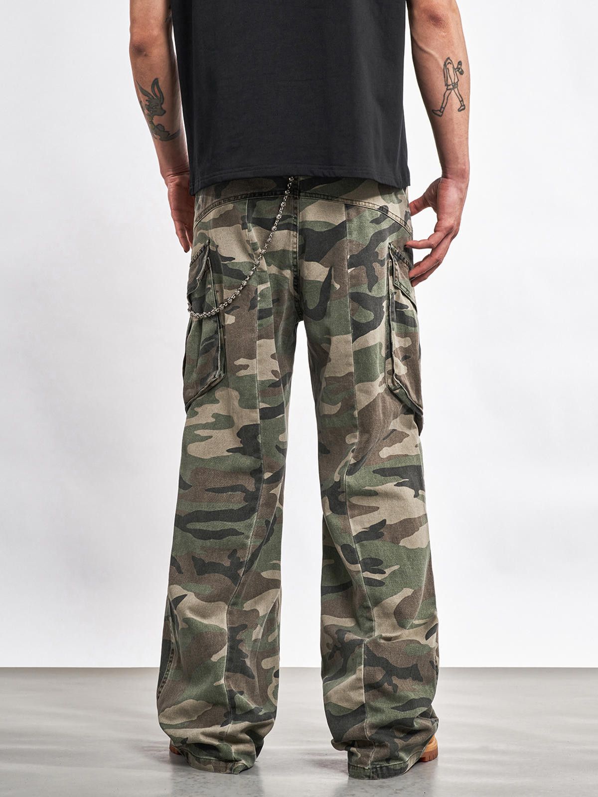 Vintage Cargo Pants Wide Leg Pants Size US 32 / EU 48 - 2 Thumbnail