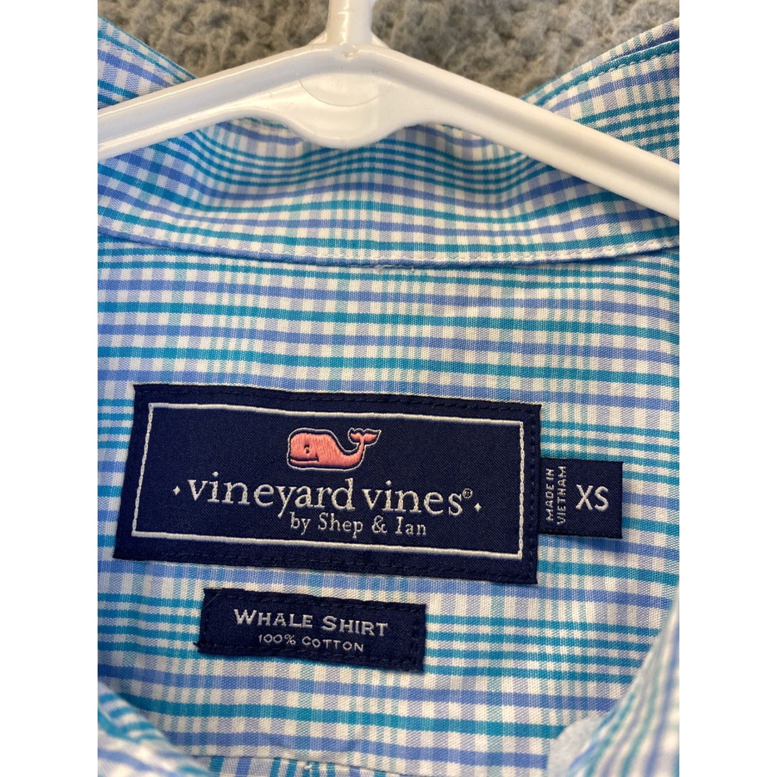 Vineyard Vines VINEYARD VINES Shirt Men XS Button-Up Long Sleeve Striped Blue Aqua New with Logo - Classic Fit Adults Mens Size US XS / EU 42 / 0 - 7 Thumbnail