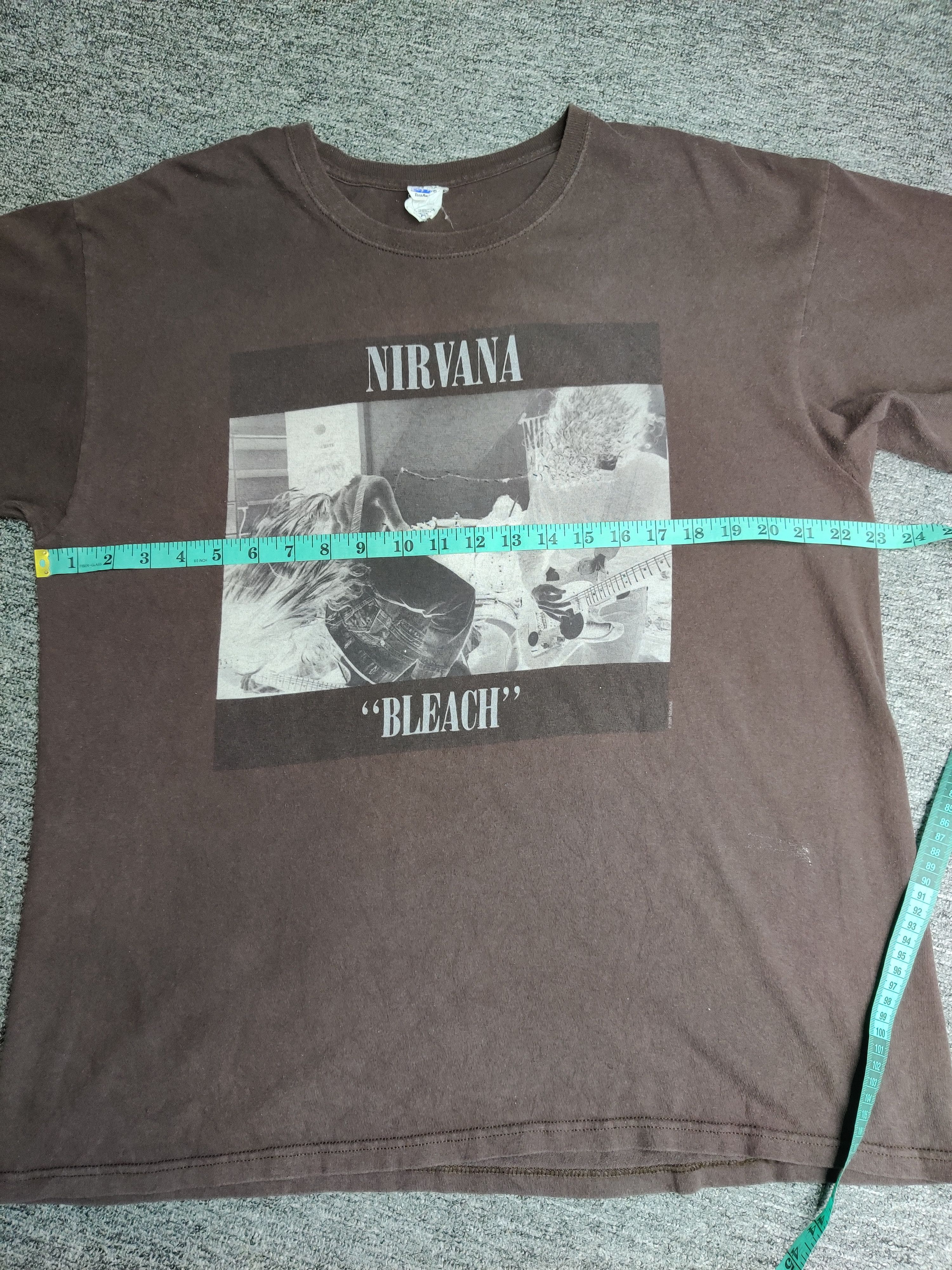 Band Tees Vintage 90s Nirvana Bleach Band Tee Tshirt Size US XXL / EU 58 / 5 - 9 Thumbnail