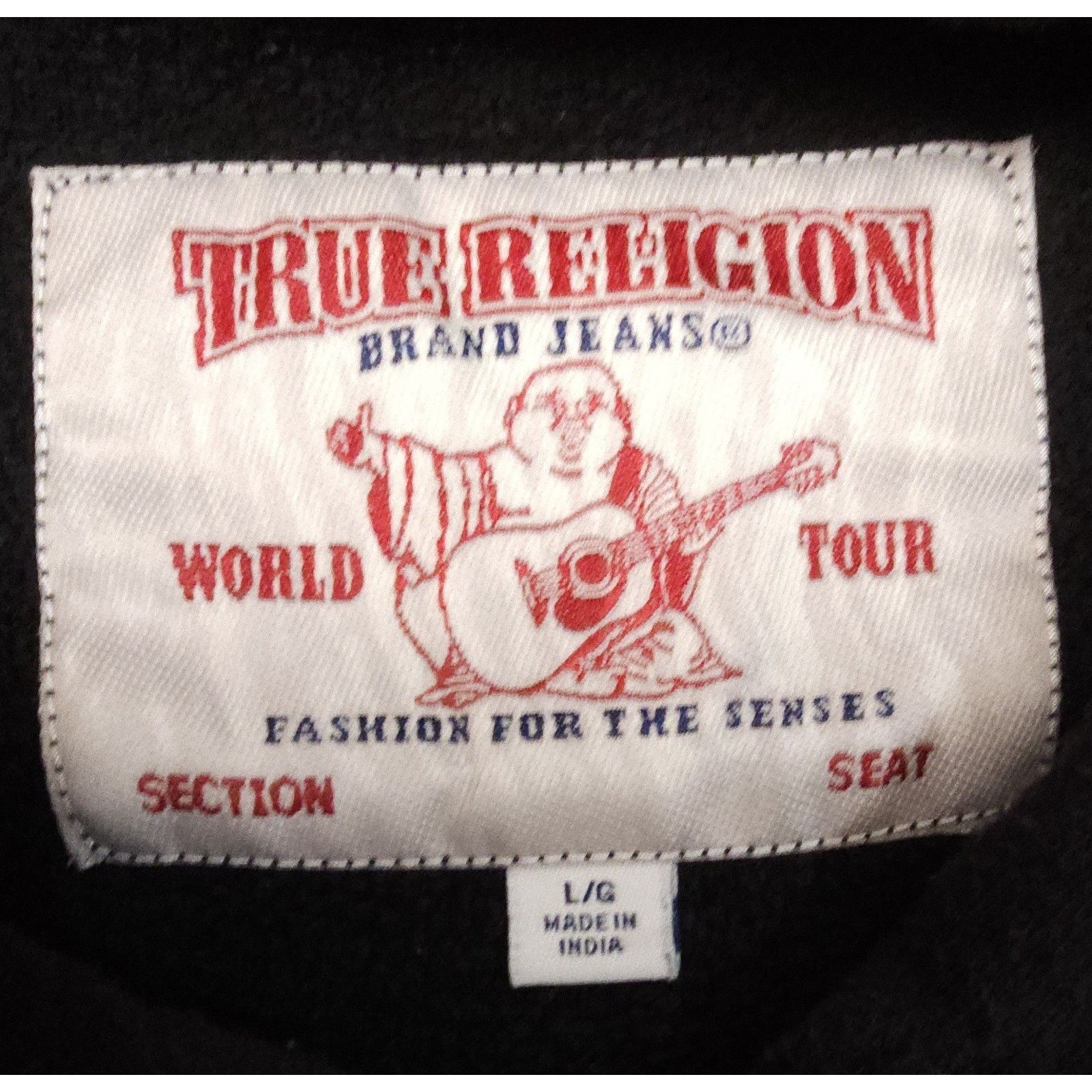 True Religion True Religion Men's Logo Pullover Hoodie Sweatshirt Black L Size US L / EU 52-54 / 3 - 4 Thumbnail