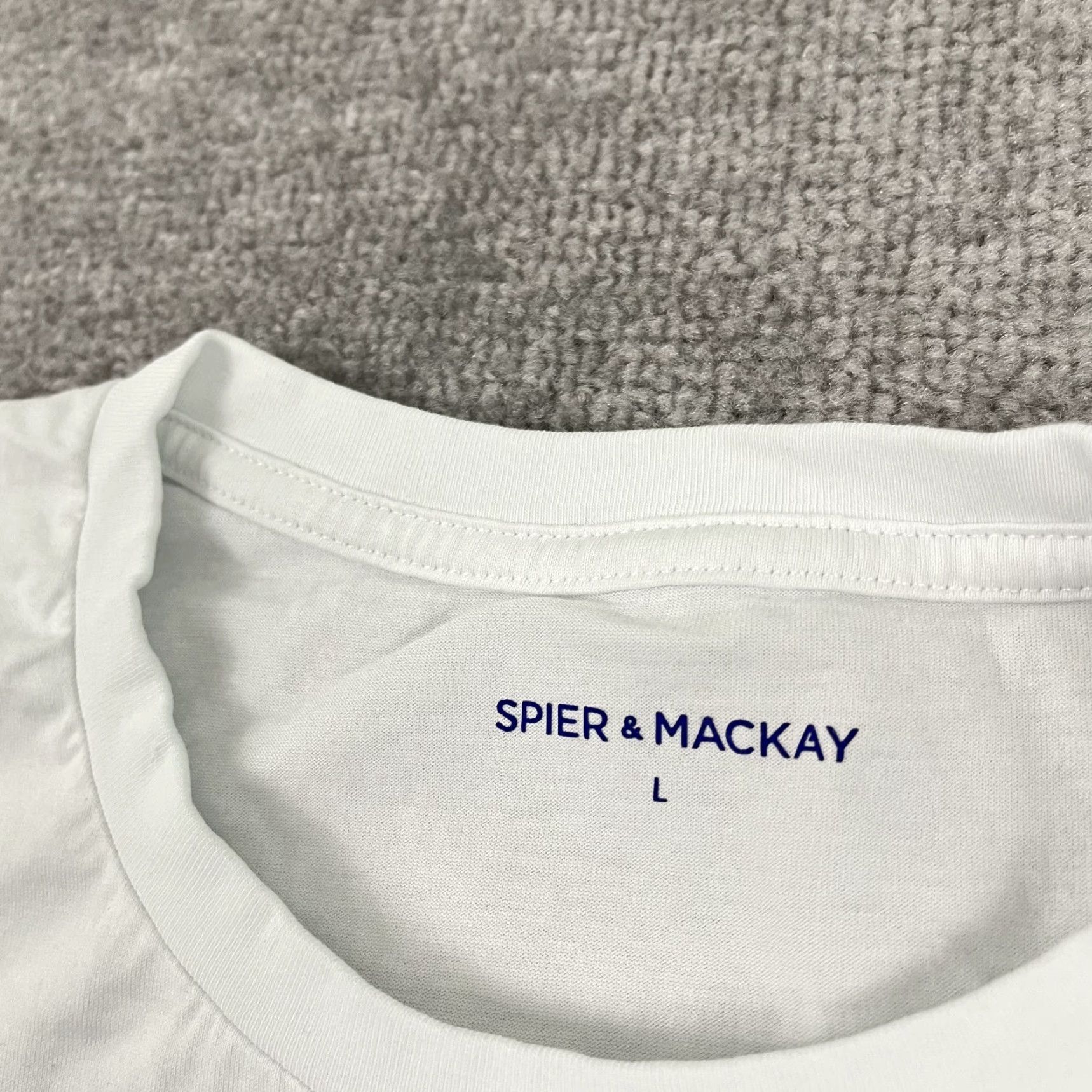 Vintage Spier & Mackay Men’s Short Sleeve Cotton T-Shirt Large Blue Casual Everyday Logo 2010s Size US L / EU 52-54 / 3 - 2 Thumbnail