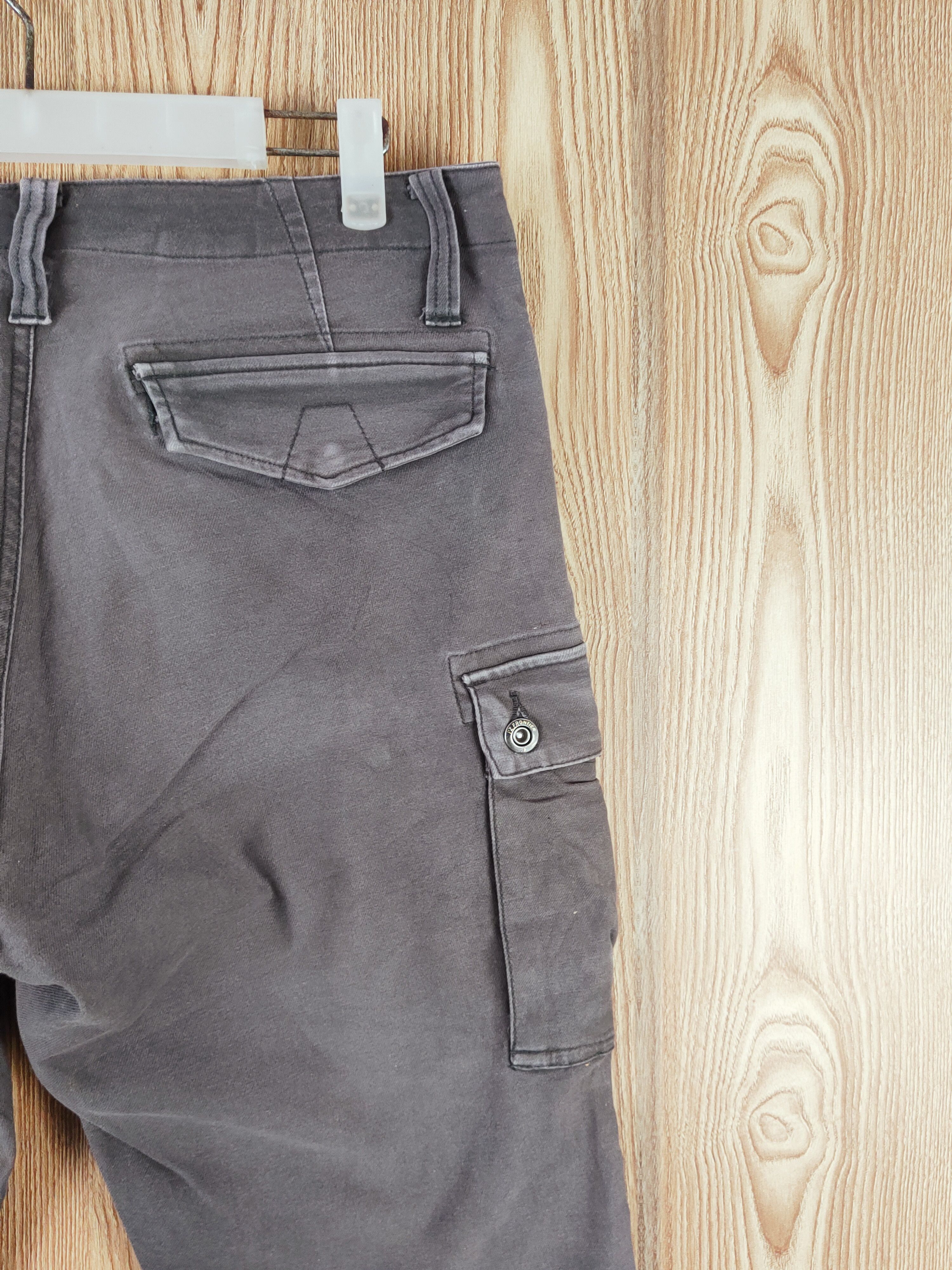 Japanese Brand I'z Frontier Gray Faded Multipocket Cargo Pants #W092 Size US 32 / EU 48 - 13 Thumbnail