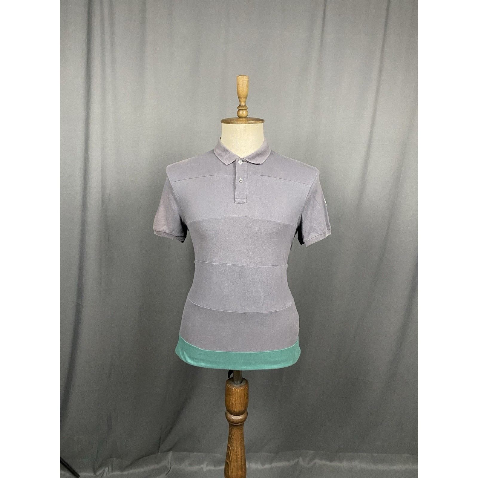 Moncler Moncler Maglia Men's Gray Polo T-Shirt Size L Size US L / EU 52-54 / 3 - 3 Thumbnail