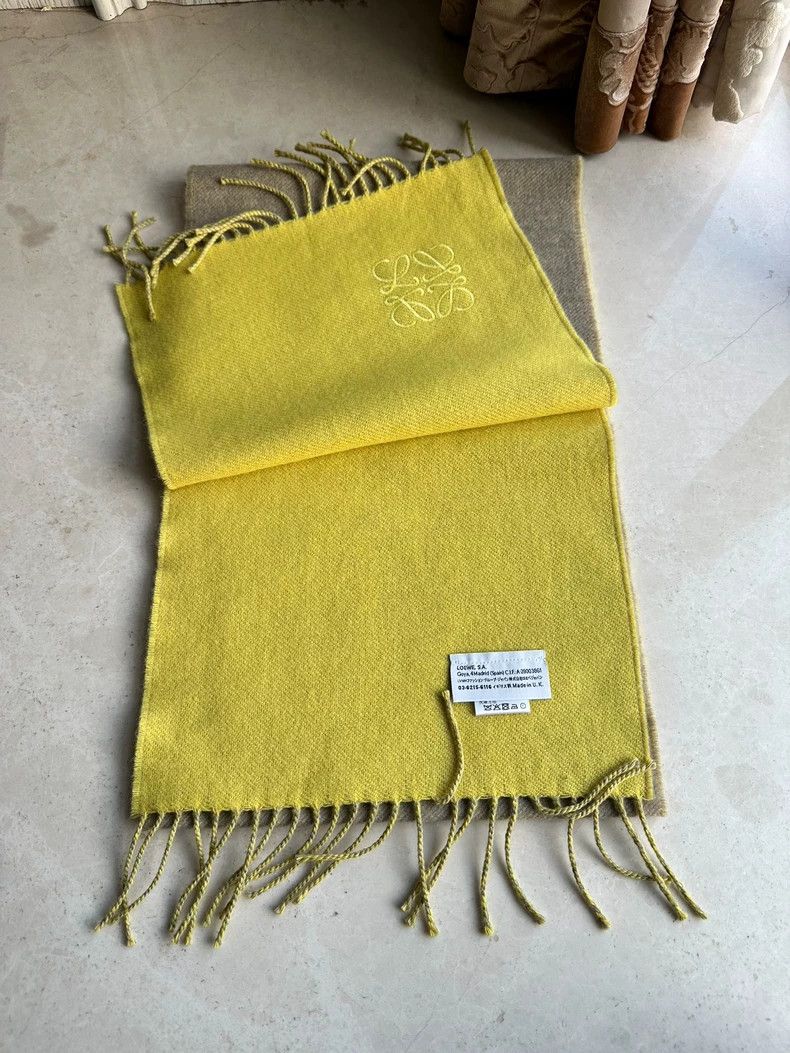Loewe LOEWE Double wool cashmere scarf Size ONE SIZE - 3 Thumbnail
