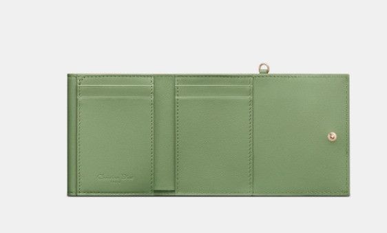 Dior o1w1db11024 Size: OS / Lambskin Lotus Wallet in Dark Mint Size ONE SIZE - 4 Thumbnail