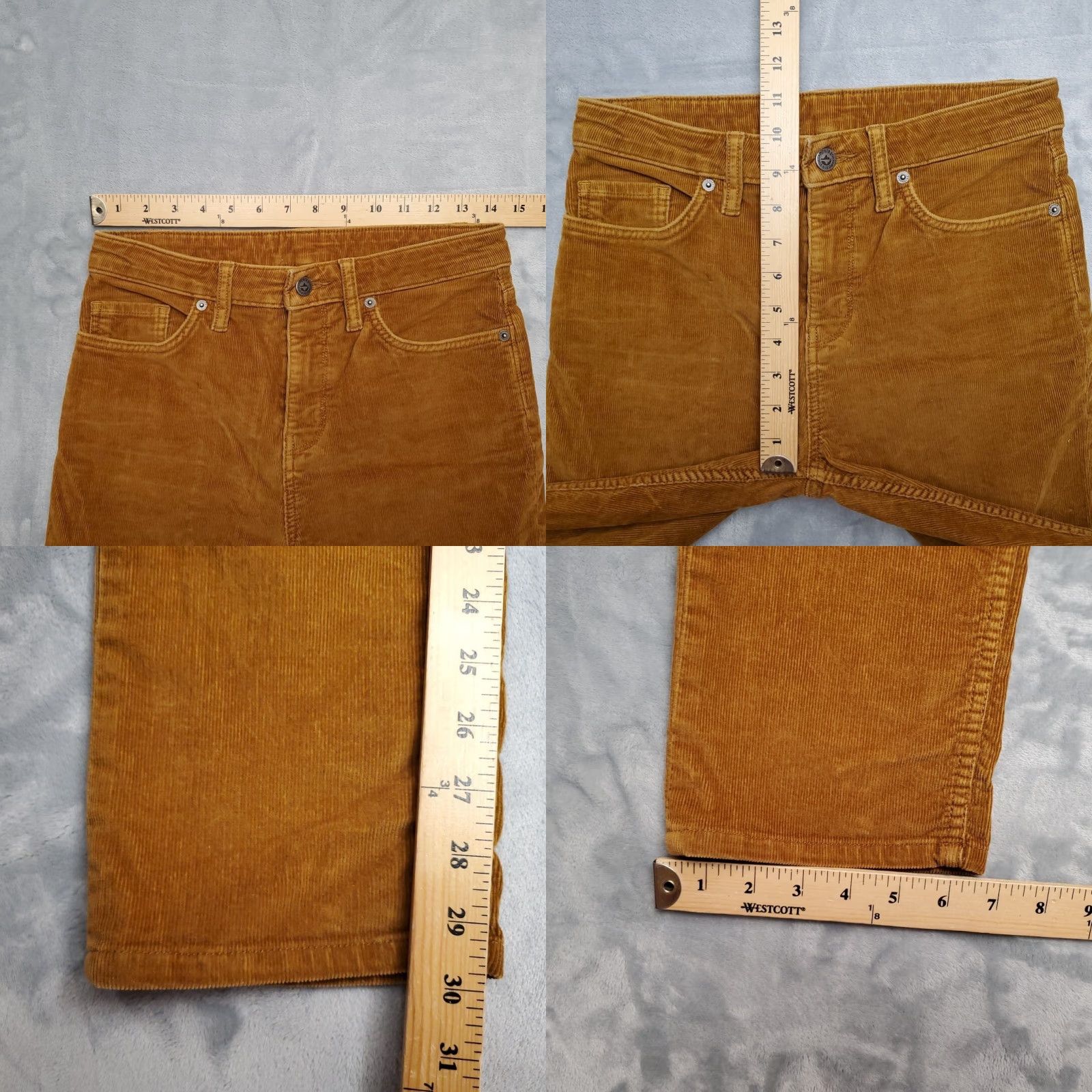 Patagonia VINTAGE Patagonia Pants Womens 27 Brown Corduroy 80s 90s Retro Casual Chino Straight Front Pockets 28x30 Cotton Mens Womens Girls Boys Size 27" / US 4 / IT 40 - 9 Thumbnail