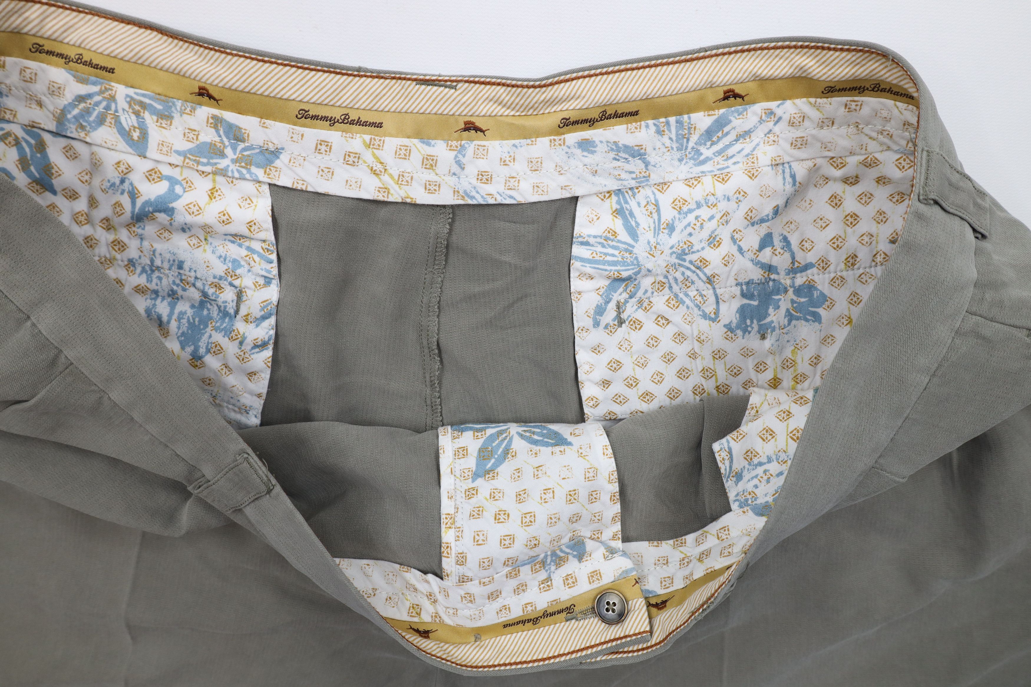 Tommy Bahama × Vintage Vintage Tommy Bahama Above Knee Silk Chino Shorts Green Size US 42 / EU 58 - 6 Thumbnail