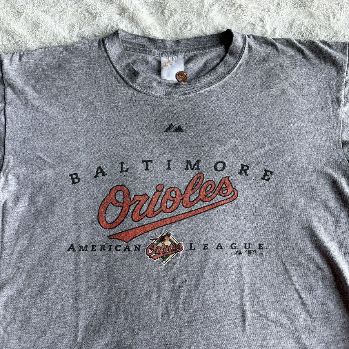 Majestic Vintage Baltimore Orioles Shirt Tee Mens Large Gray Majestic Size US L / EU 52-54 / 3 - 4 Thumbnail