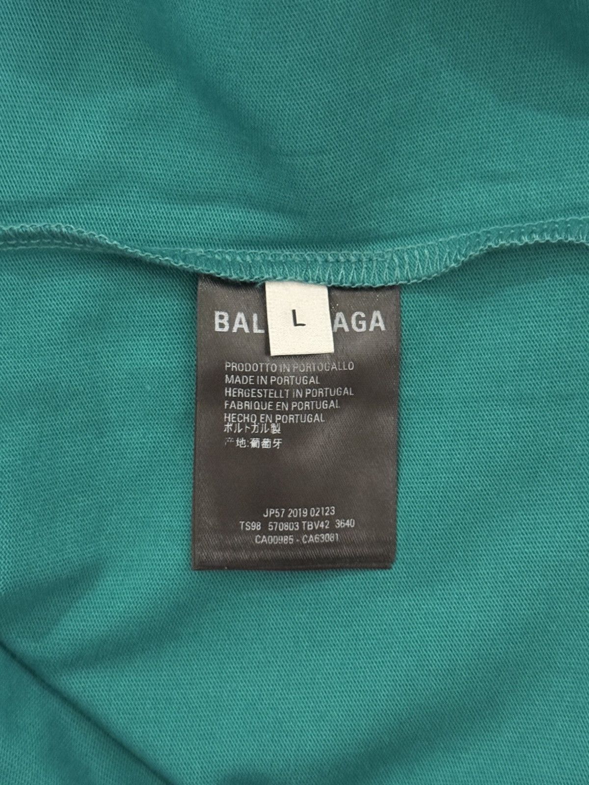 Balenciaga Balenciaga deep gree t shirt Size US L / EU 52-54 / 3 - 6 Thumbnail