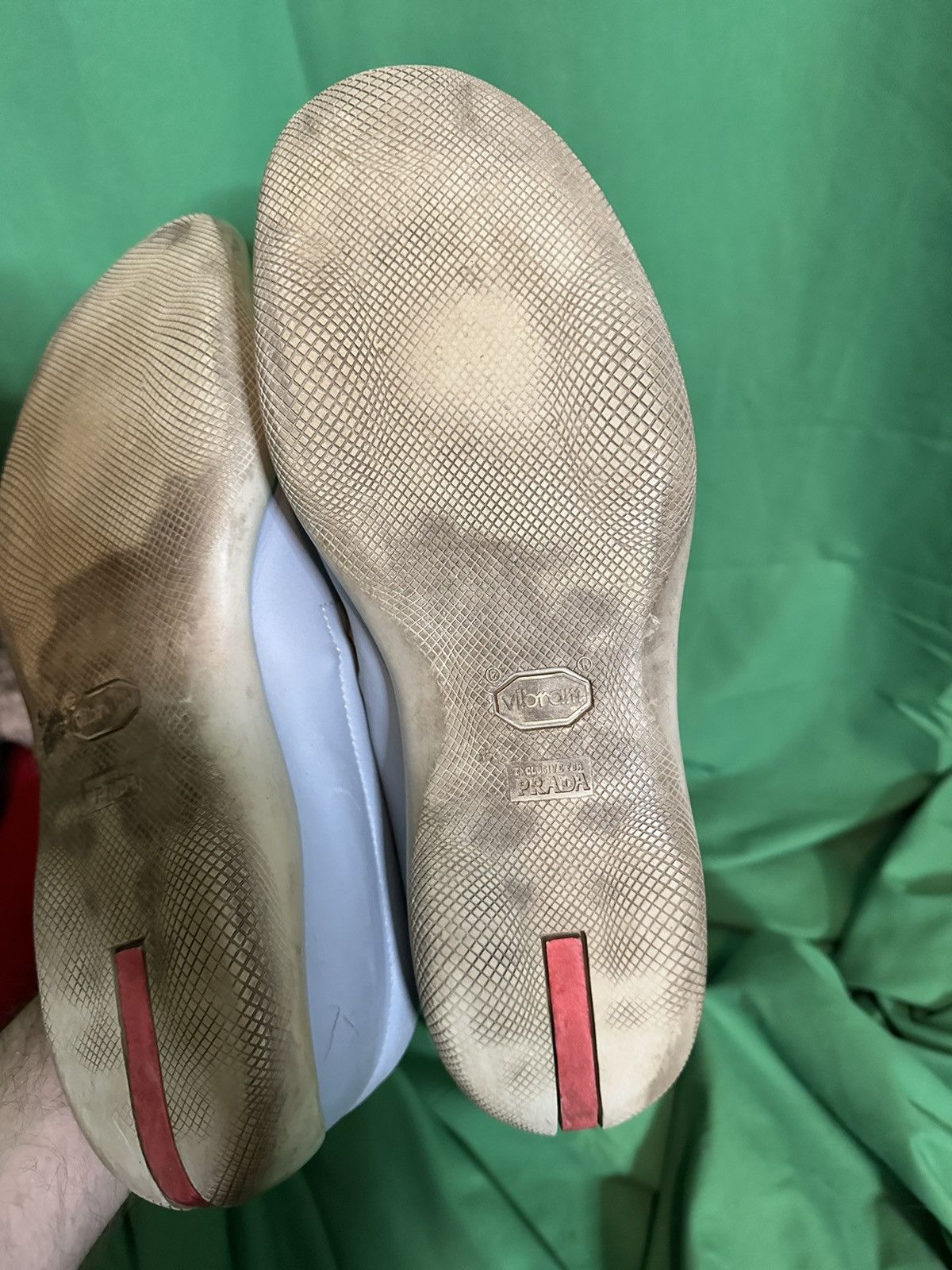 Prada RARE Americas Cup leather boat shoes Vibram sole moc toe Size US 10 / EU 43 - 7 Thumbnail