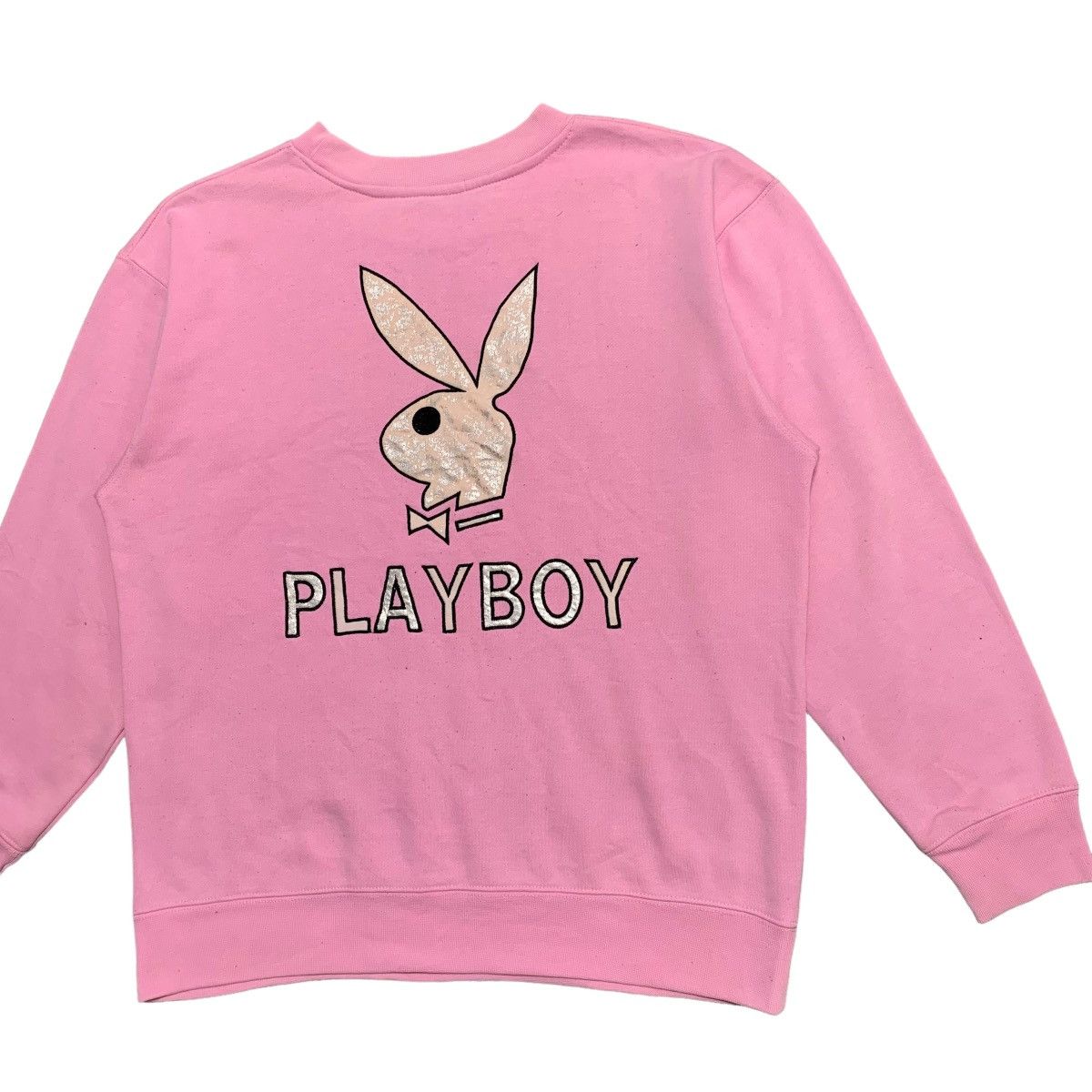 Playboy Vintage Playboy Big Logo Pink Sweatshirt Size US M / EU 48-50 / 2 - 3 Thumbnail