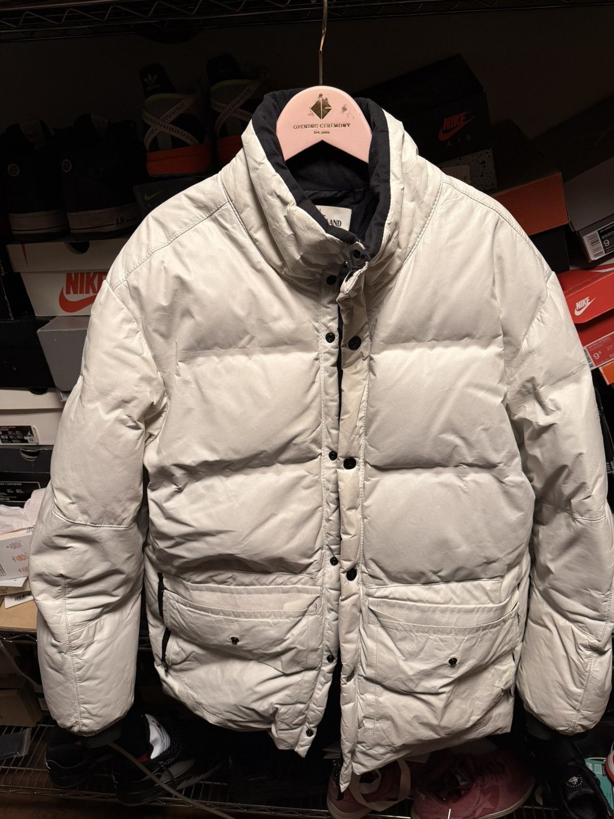 Stone Island Stone island featherweight leather down Size US XL / EU 56 / 4 - 2 Thumbnail