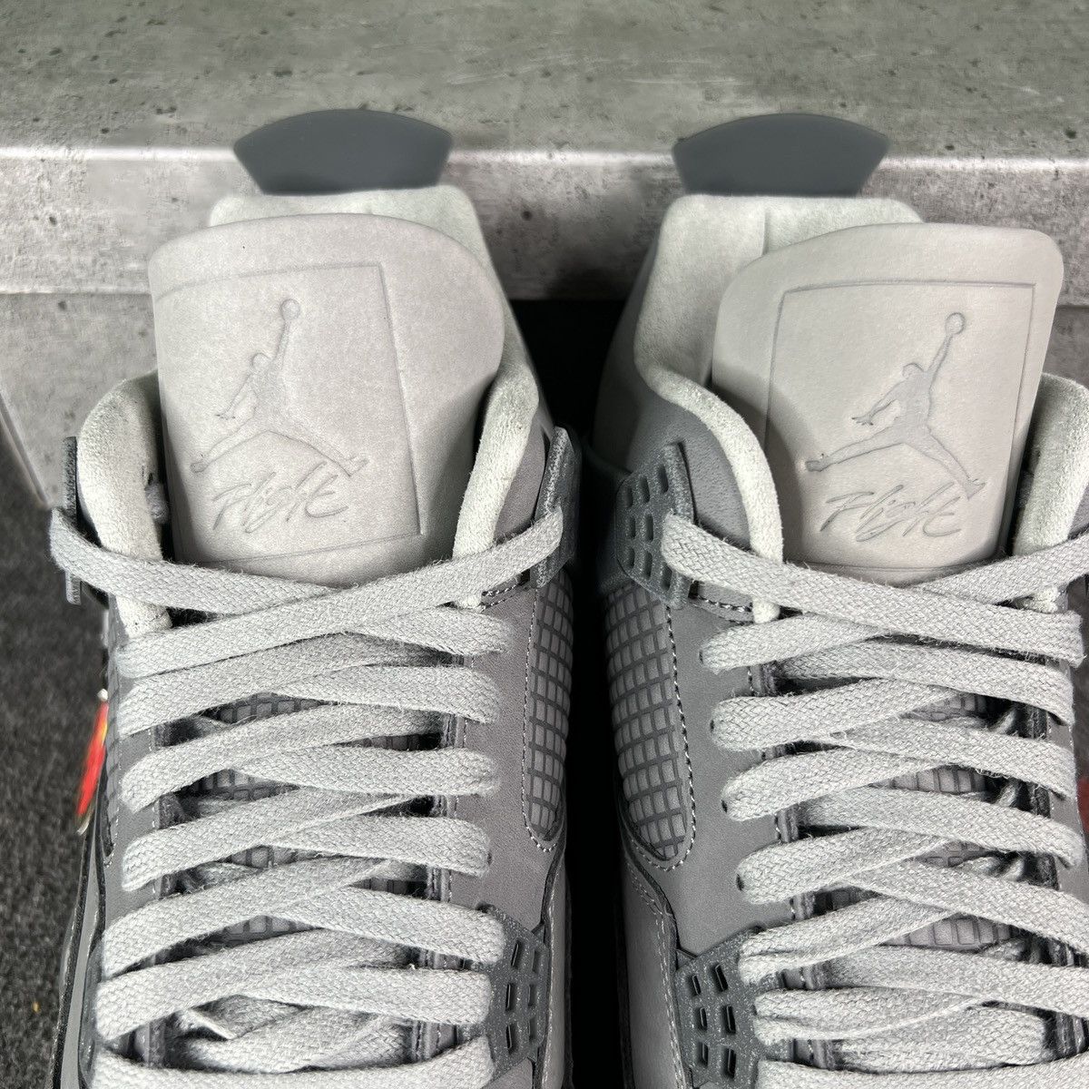 Jordan Brand × Nike Nike Air Jordan 4 Wet Cement “Paris Olympics” Size 11.5 Size US 11.5 / EU 44-45 - 5 Thumbnail