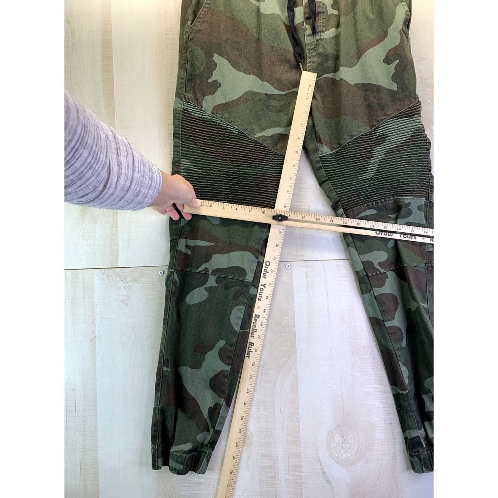 AMO VINTAGE Rolling Paper Collectables Mens Sz M Camo Moto Jogger Pants-4431 Size US 31 - 3 Thumbnail