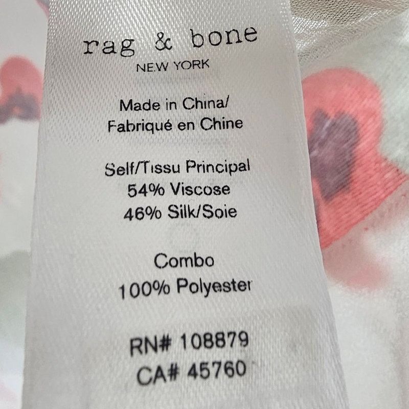 Rag & Bone Rag & Bone Womens Floral Velvet Silk Blend Crop Top Sz S Size S / US 4 / IT 40 - 6 Thumbnail