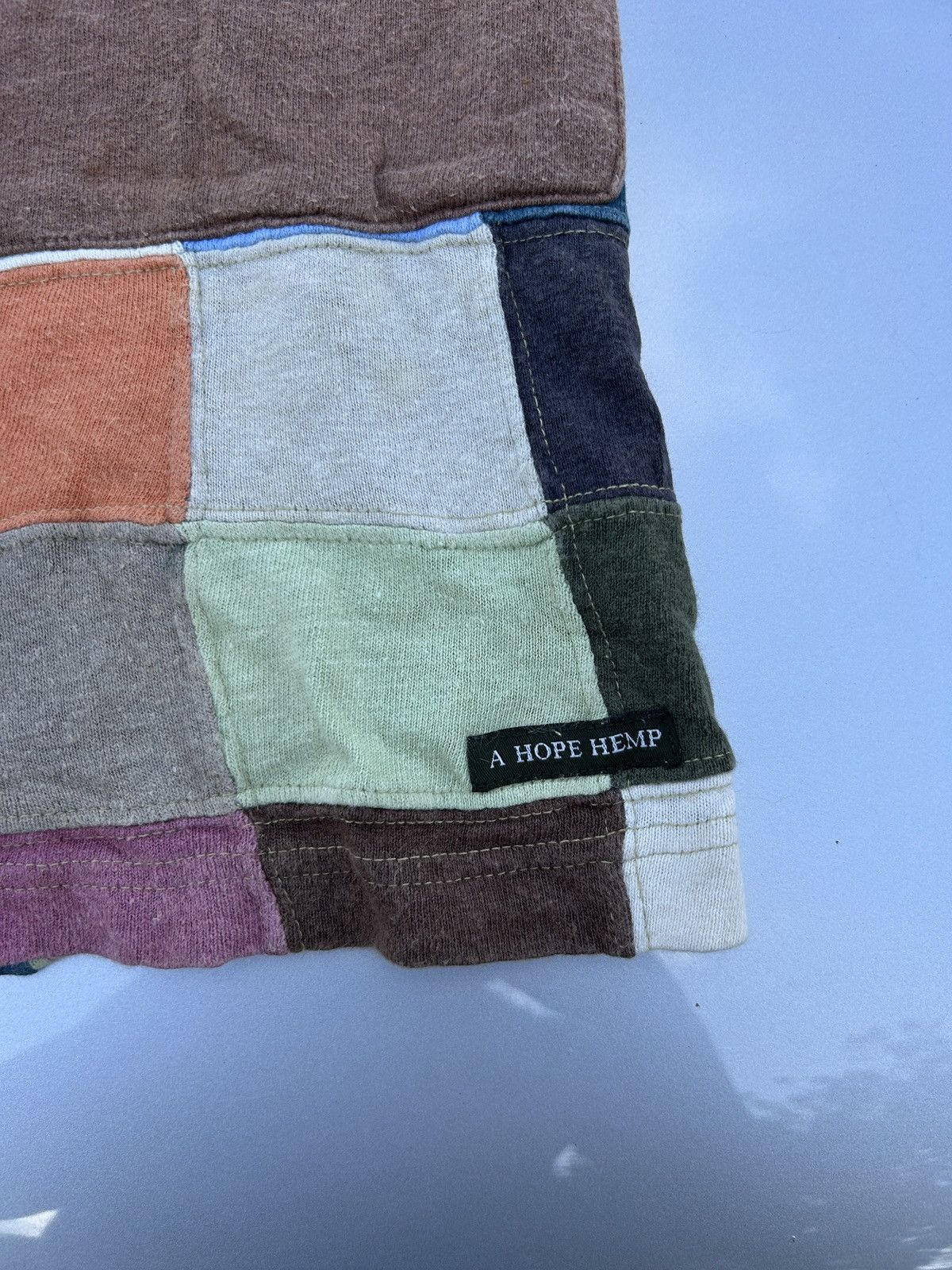 Japanese Brand A Hope Hemp Special Edition Patchwork Boro Shorts Size US 32 / EU 48 - 8 Thumbnail