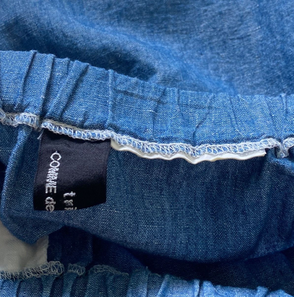 Tricot Comme des Garcons AD2007 Tricot CommeDesGarcons Raw Finish Tiered Denim Skirt Size 30" / US 8 / IT 44 - 5 Thumbnail