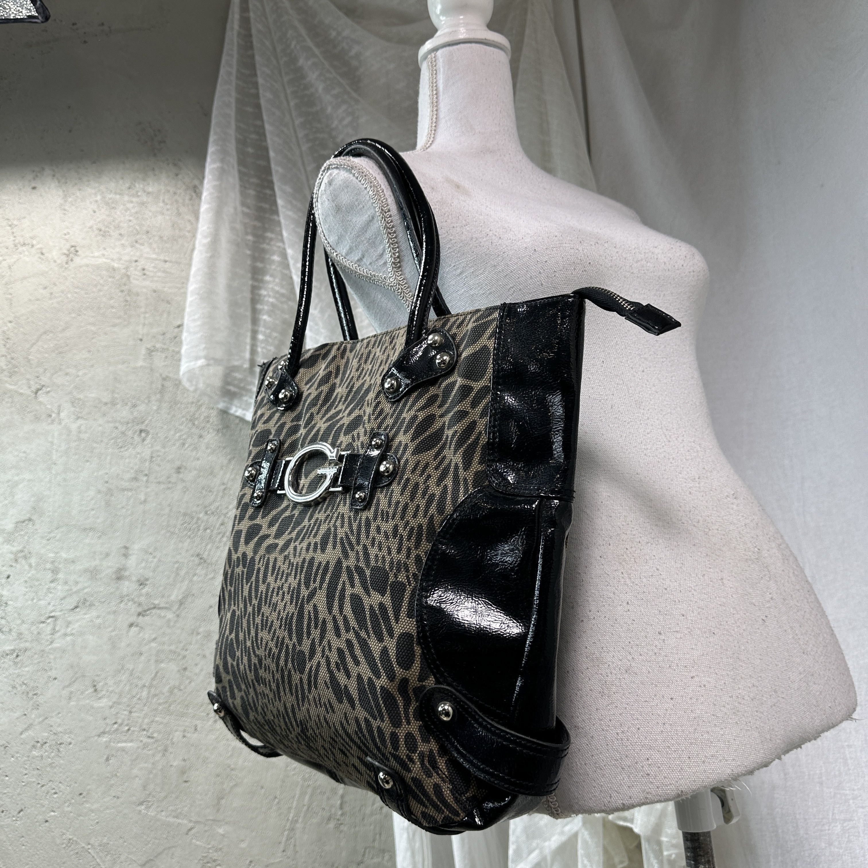 Guess Vintage Guess Canvas Shooper Cheetah Bag Y2K Size ONE SIZE - 3 Thumbnail