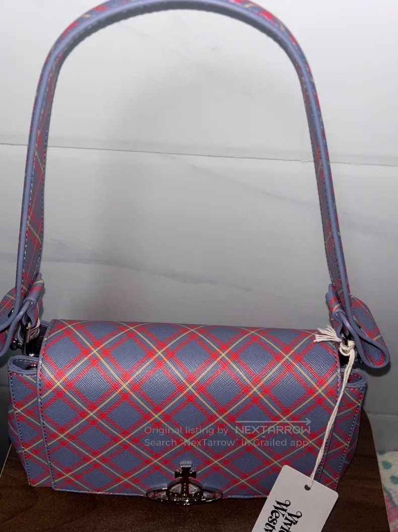 Vivienne Westwood Vivienne Westwood size os Powder blue plaid faux leather ha Size ONE SIZE - 1 Thumbnail