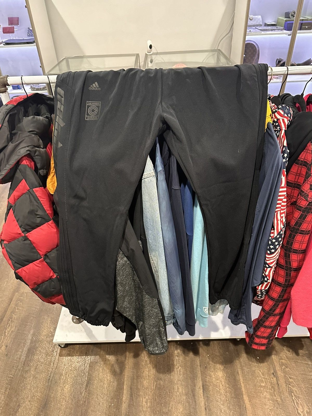 Adidas Adidas Yeezy Calabasas Track Pants Black Size US 40 / EU 56 - 1 Thumbnail