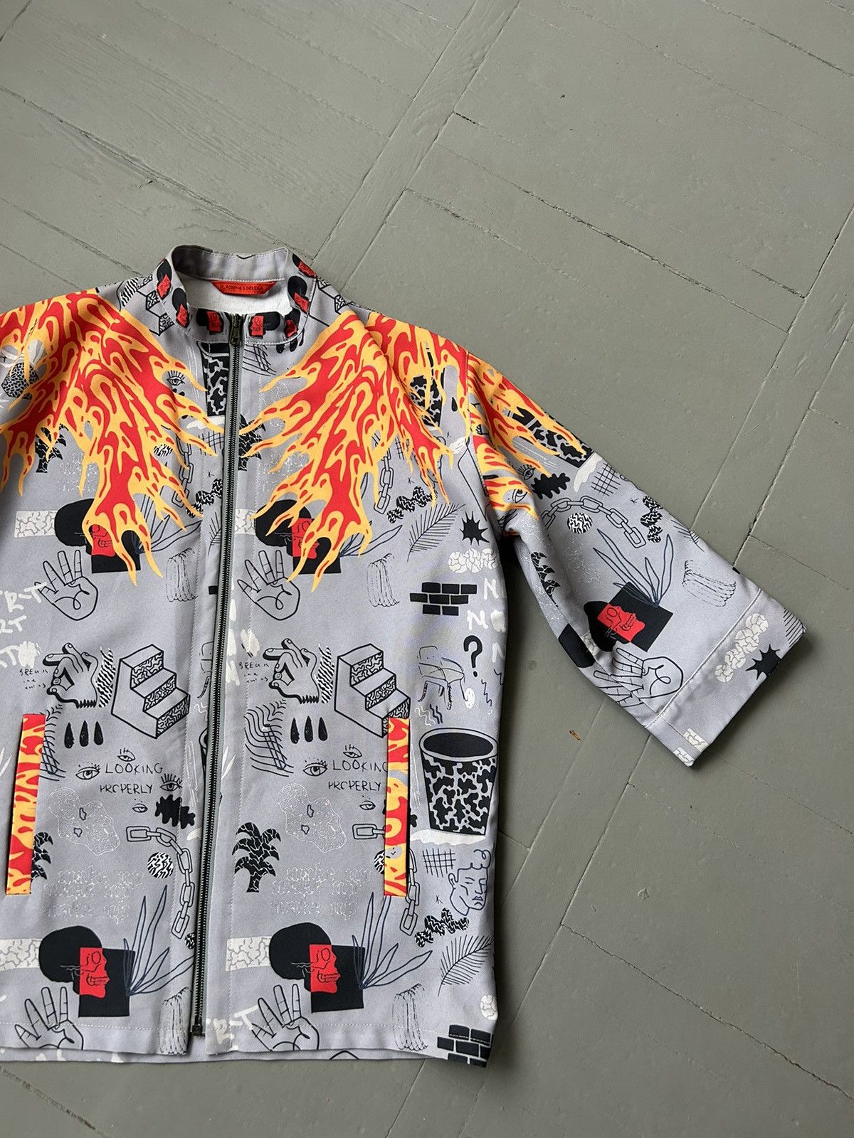 Japanese Brand Avant garde rare zip shirt Size M / US 6-8 / IT 42-44 - 3 Thumbnail
