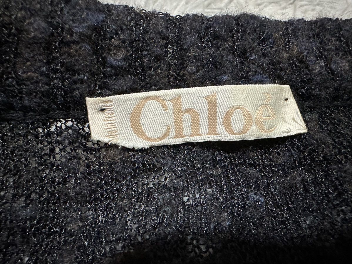 Other 🔥Archived 80s Vintage Chloe Mesh Knit Sweater Puff Sleeve Size US L / EU 52-54 / 3 - 7 Thumbnail
