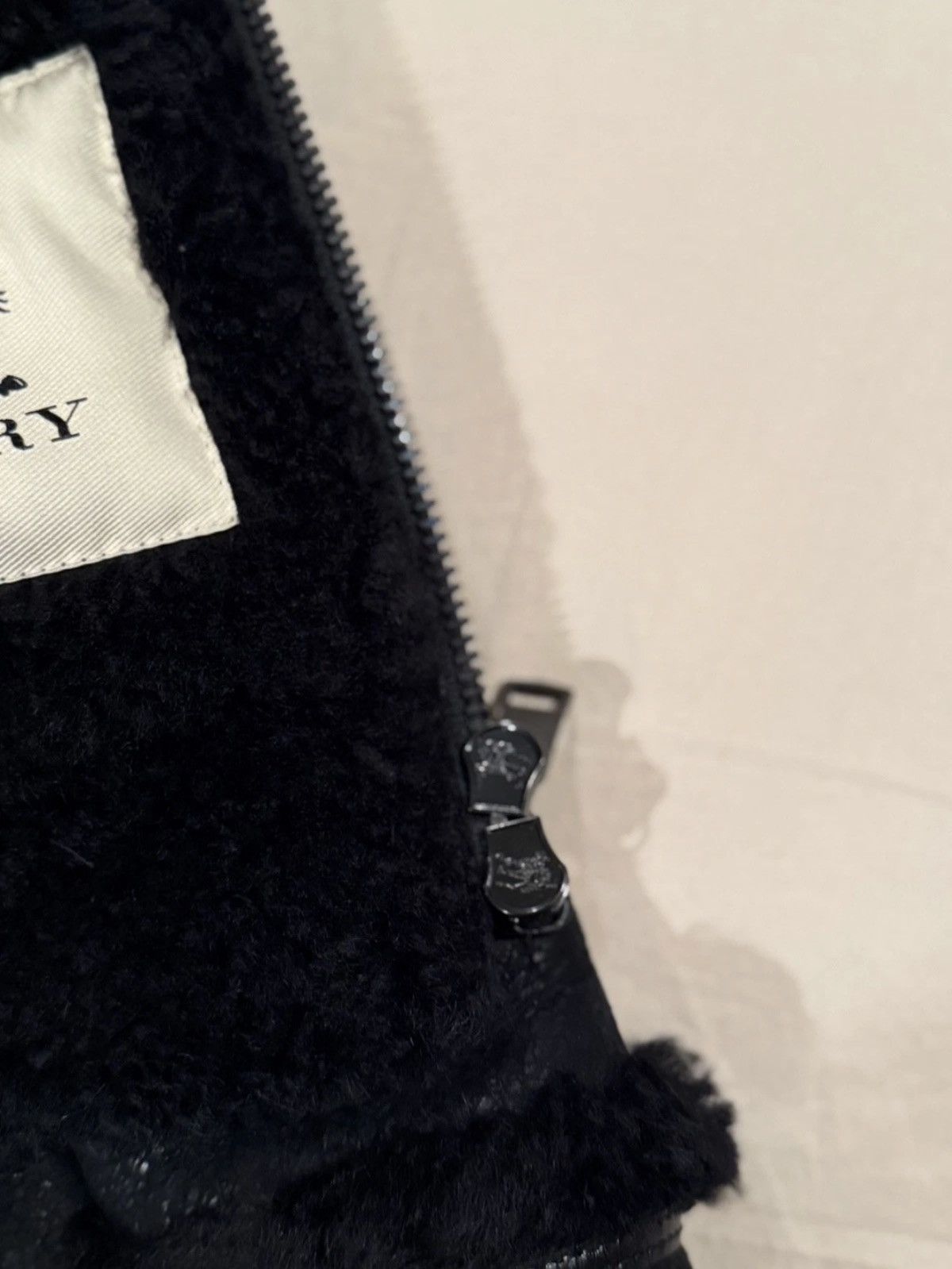 Burberry Prorsum Burberry Prorsum Shearling Biker Jacket Black Size S / US 4 / IT 40 - 10 Thumbnail