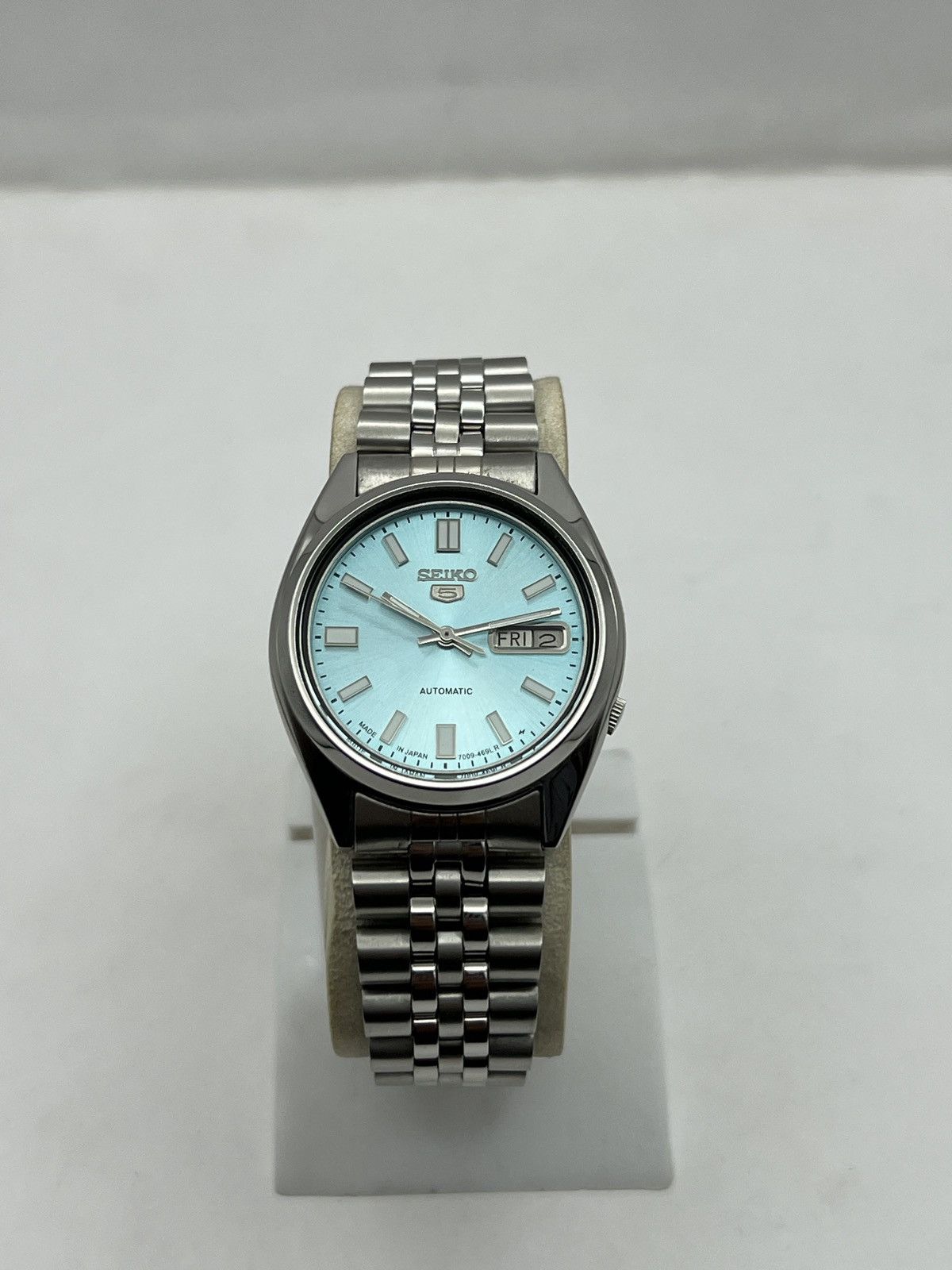 Seiko SEIKO 5 SNX447 ICE-BLUE SUNBRUST DIAL AUTOMATIC 17 JEWELS Size 36 - 6 Thumbnail