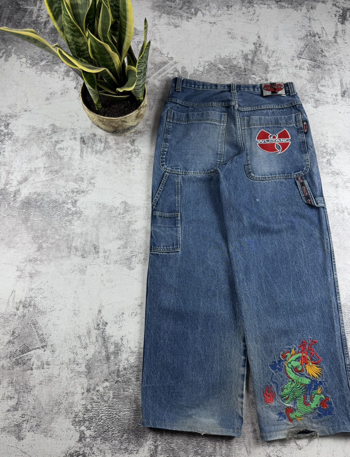 Wu-Tang Clan WU-TANG VINTAGE DENIM RAP HIP HOP BAGGY SKATE JEANS PANTS Size US 34 / EU 50 - 3 Thumbnail
