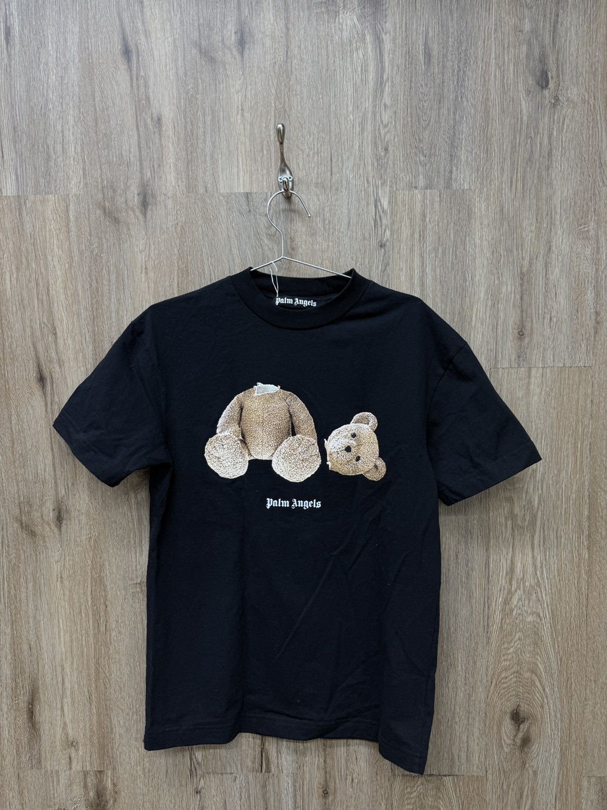 Palm Angels Palm Angels Black Teddy Bear Short Sleeve Size US S / EU 44-46 / 1 - 1 Thumbnail