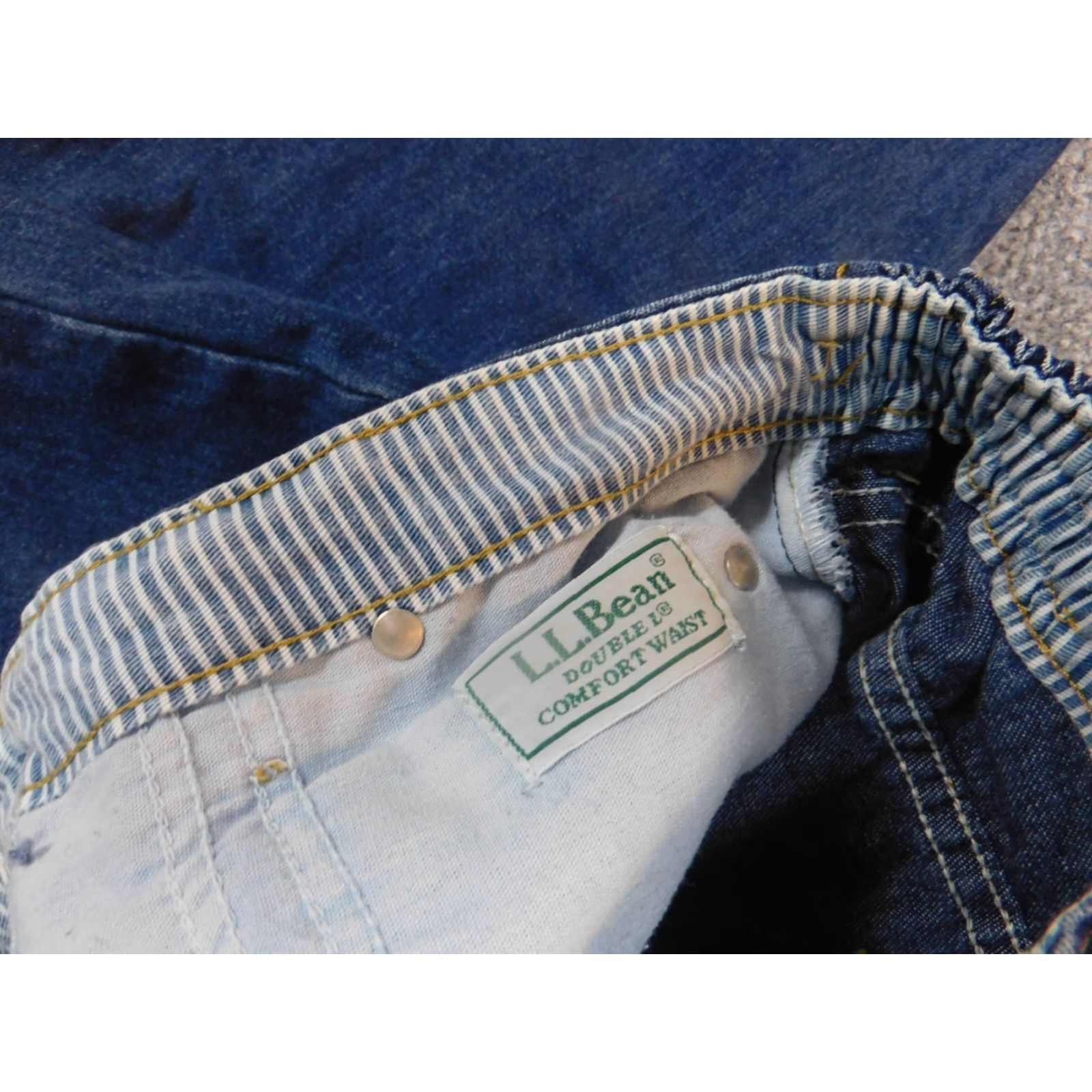 Vintage L.L. Bean Womens Jeans 28 Blue Denim Straight Comfort Waist Regular Size 28 Womens Jeans Blu Denim Straight Comfort stretch Vintage No Mens Womens Size 28" / US 6 / IT 42 - 2 Thumbnail