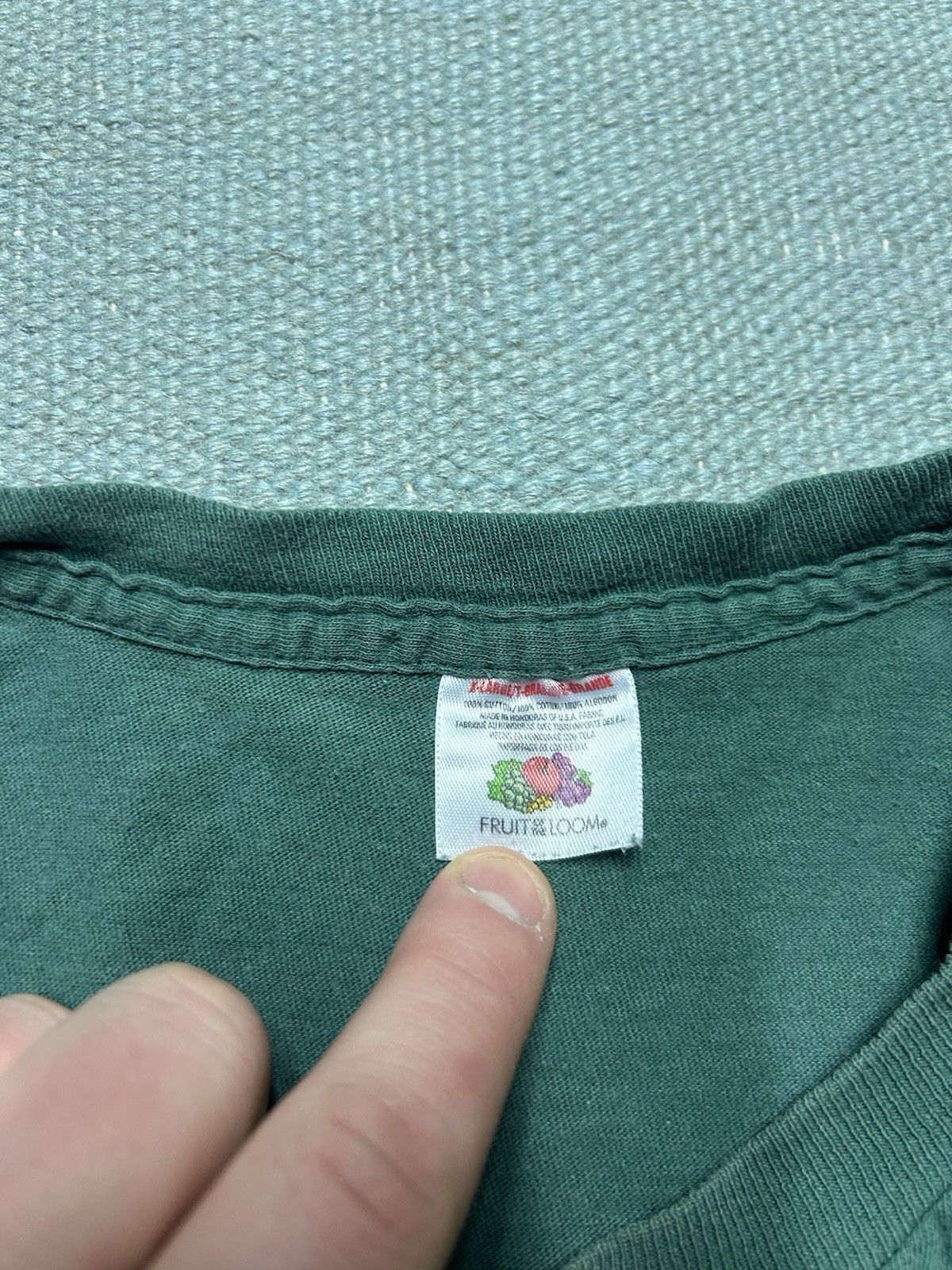 Vintage Vtg pocket t shirt fruit of the loom blank soft cotton XL Size US XL / EU 56 / 4 - 3 Thumbnail