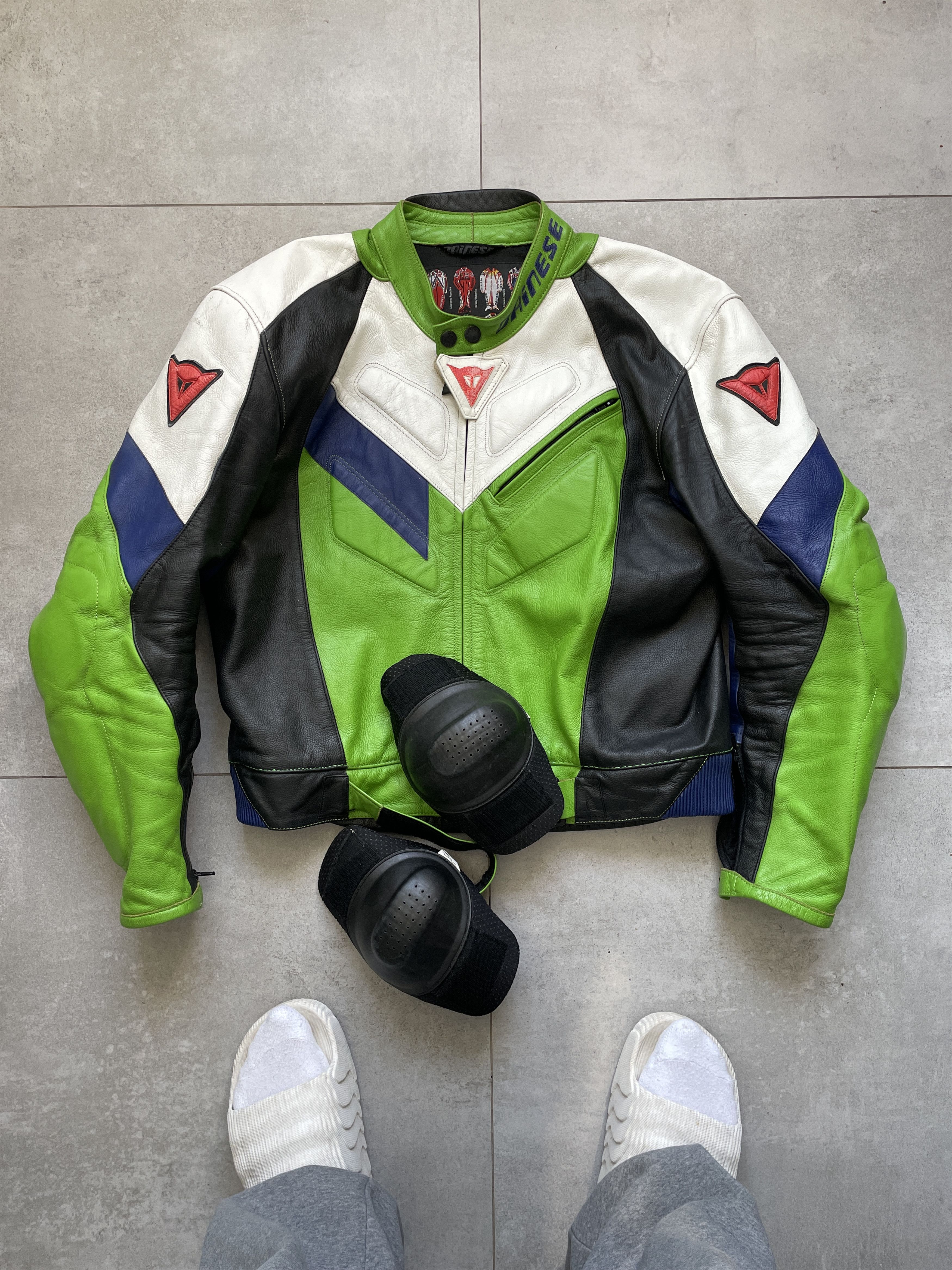Dainese Y2K DAINESE KAWASAKI TOXIC GREEN RACING LEATHER JACKET Size US M / EU 48-50 / 2 - 3 Thumbnail