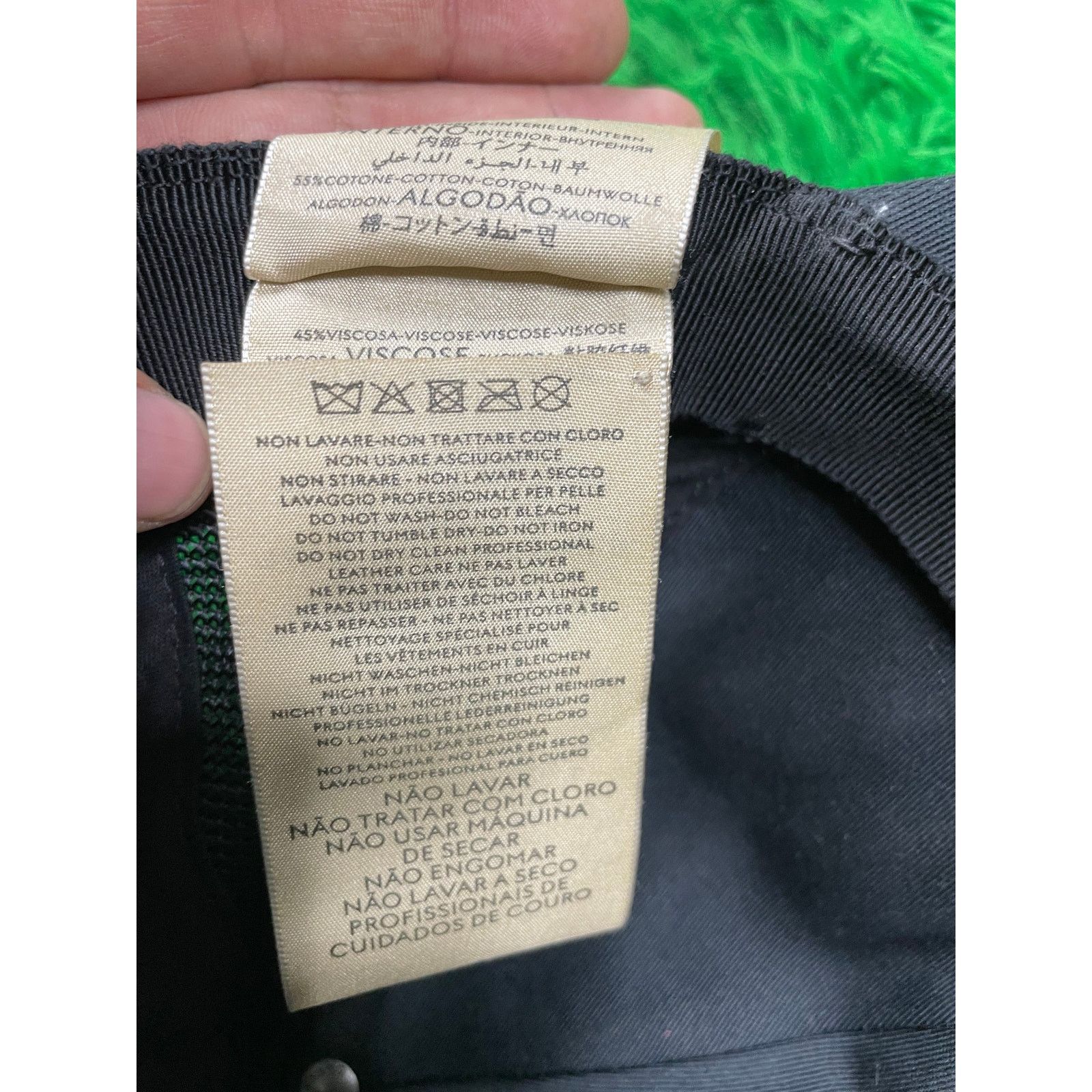 Gucci Gucci Cap Black Red Medium Used Size ONE SIZE - 6 Thumbnail