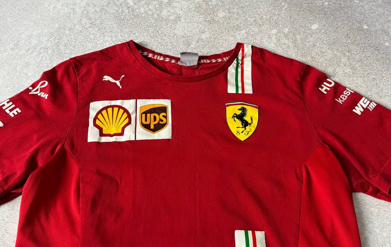 Ferrari × NASCAR × Puma Vintage Puma Ferrari Racing T-shirt Big Graphic Logo Y2K Size US L / EU 52-54 / 3 - 2 Thumbnail