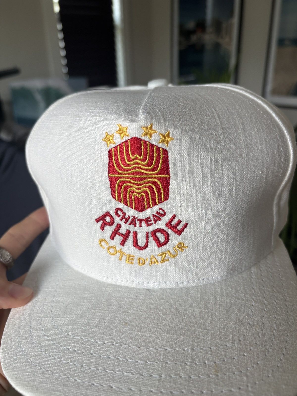 Rhude RHUDE LINEN VACATION AZUR HAT Size ONE SIZE - 6 Thumbnail