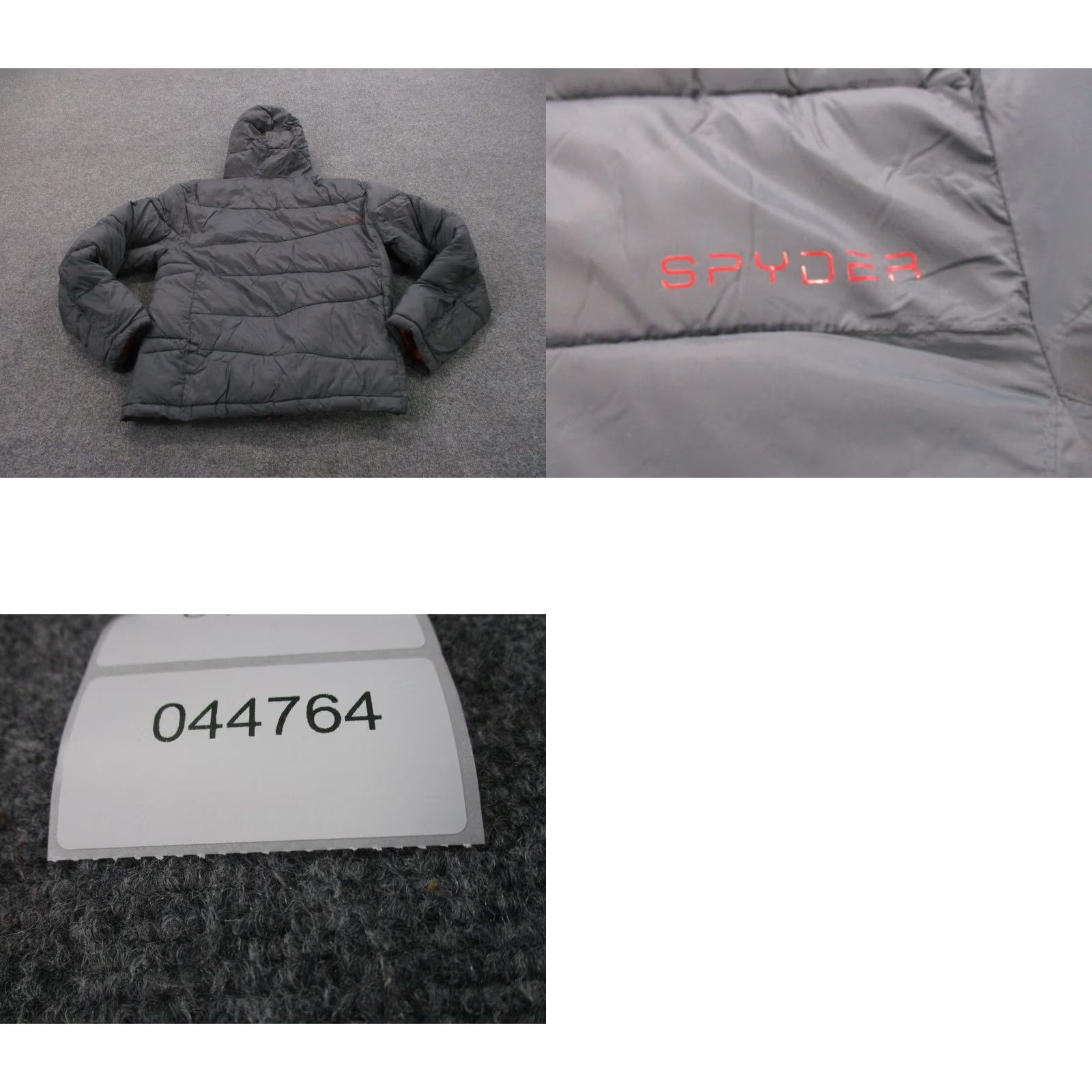 Spyder Spyder Jacket Mens M Gray Puffer Outdoors Hiking Quilted Logo Bomber Size US M / EU 48-50 / 2 - 9 Thumbnail