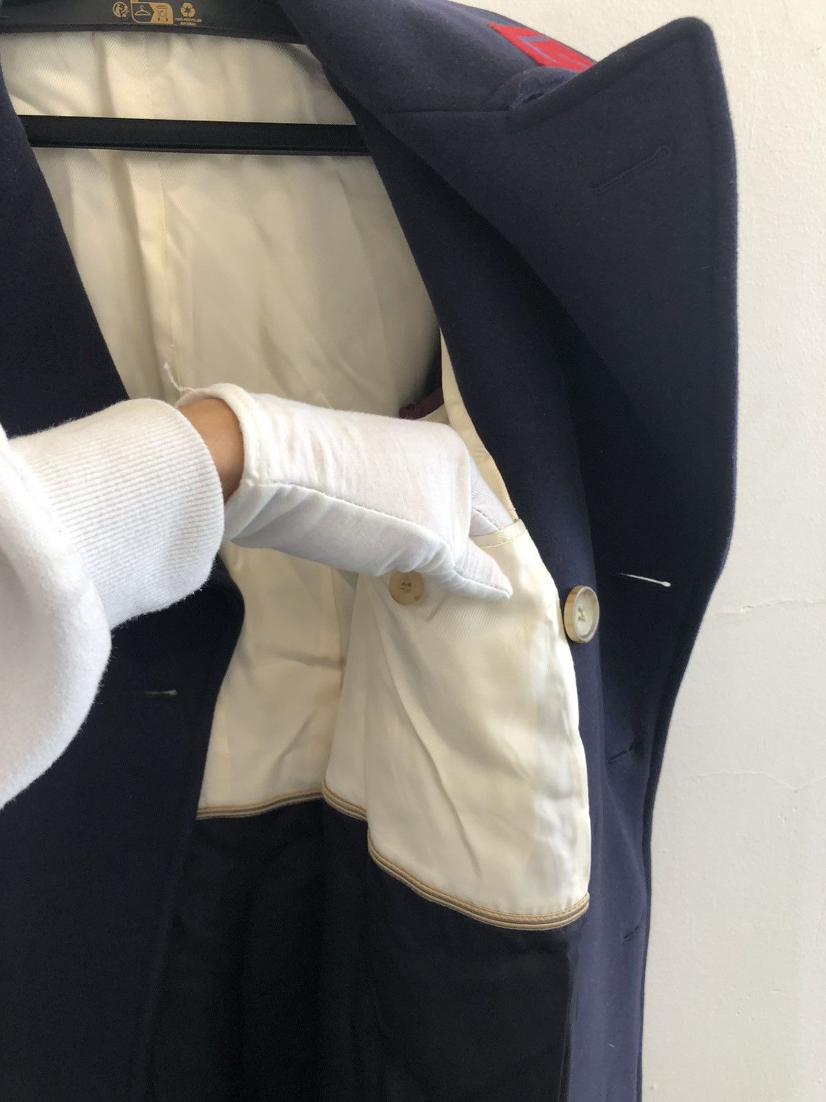 Gucci Gucci wool 5000$ navy military Embroidery Wool Overcoat 38R Size US S / EU 44-46 / 1 - 11 Thumbnail