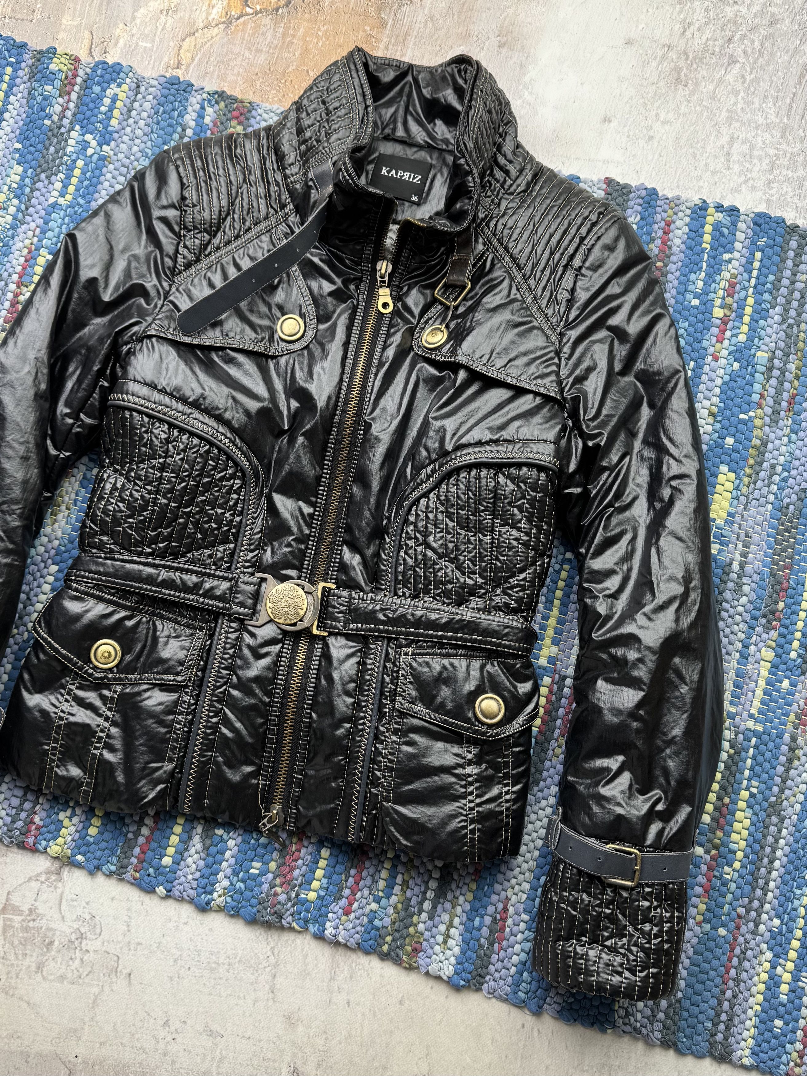 Vintage Vintage Jacket With Belted A385(204)D15 Size M / US 6-8 / IT 42-44 - 3 Thumbnail