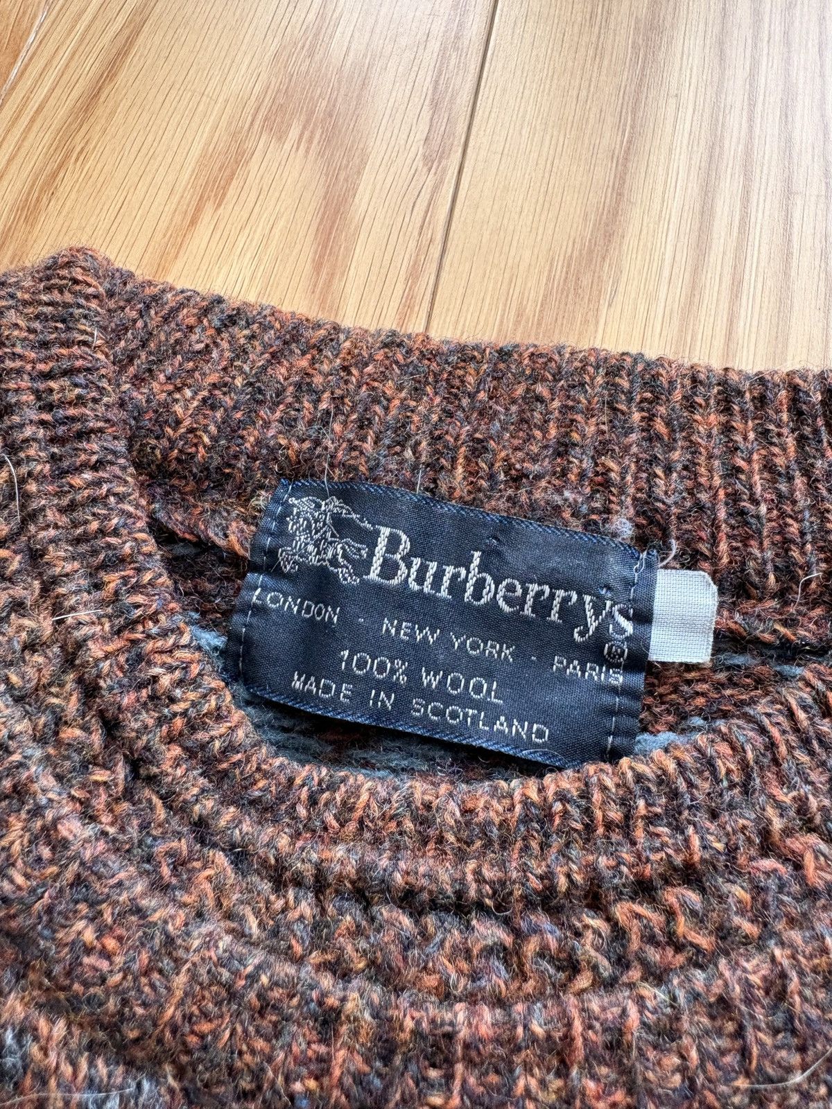 Burberry Vintage 1980s Burberry’s Sweater Size US L / EU 52-54 / 3 - 3 Thumbnail