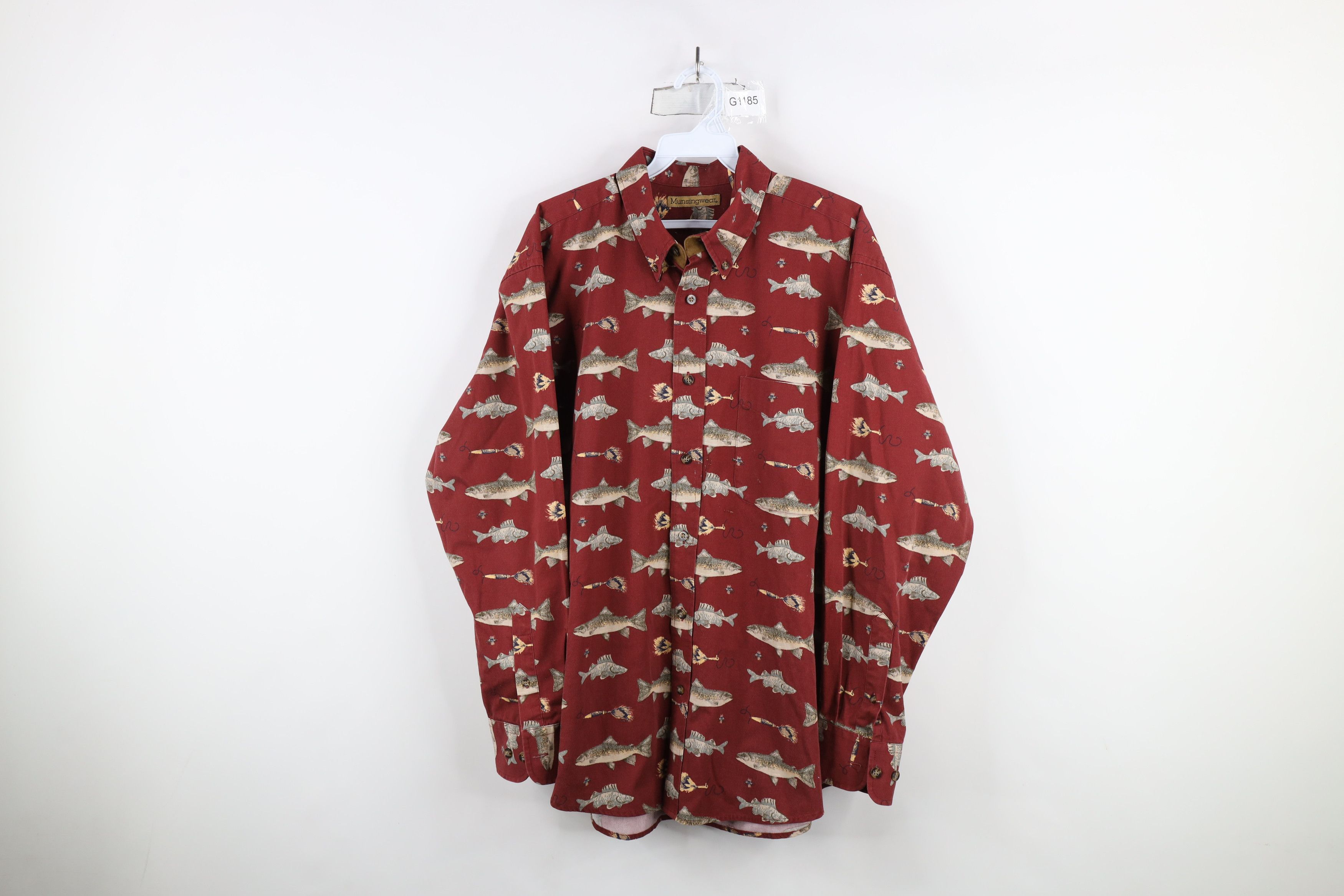 Vintage Vintage 90s Streetwear Nature Over Print Button Down Shirt Size US L / EU 52-54 / 3 - 1 Thumbnail