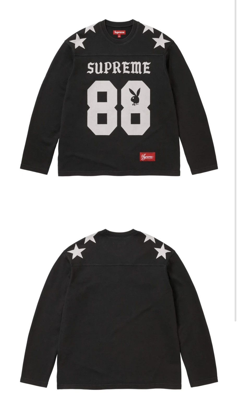Playboy × Supreme Supreme Playboy L/S Football Top (Black) Size US XL / EU 56 / 4 - 1 Thumbnail