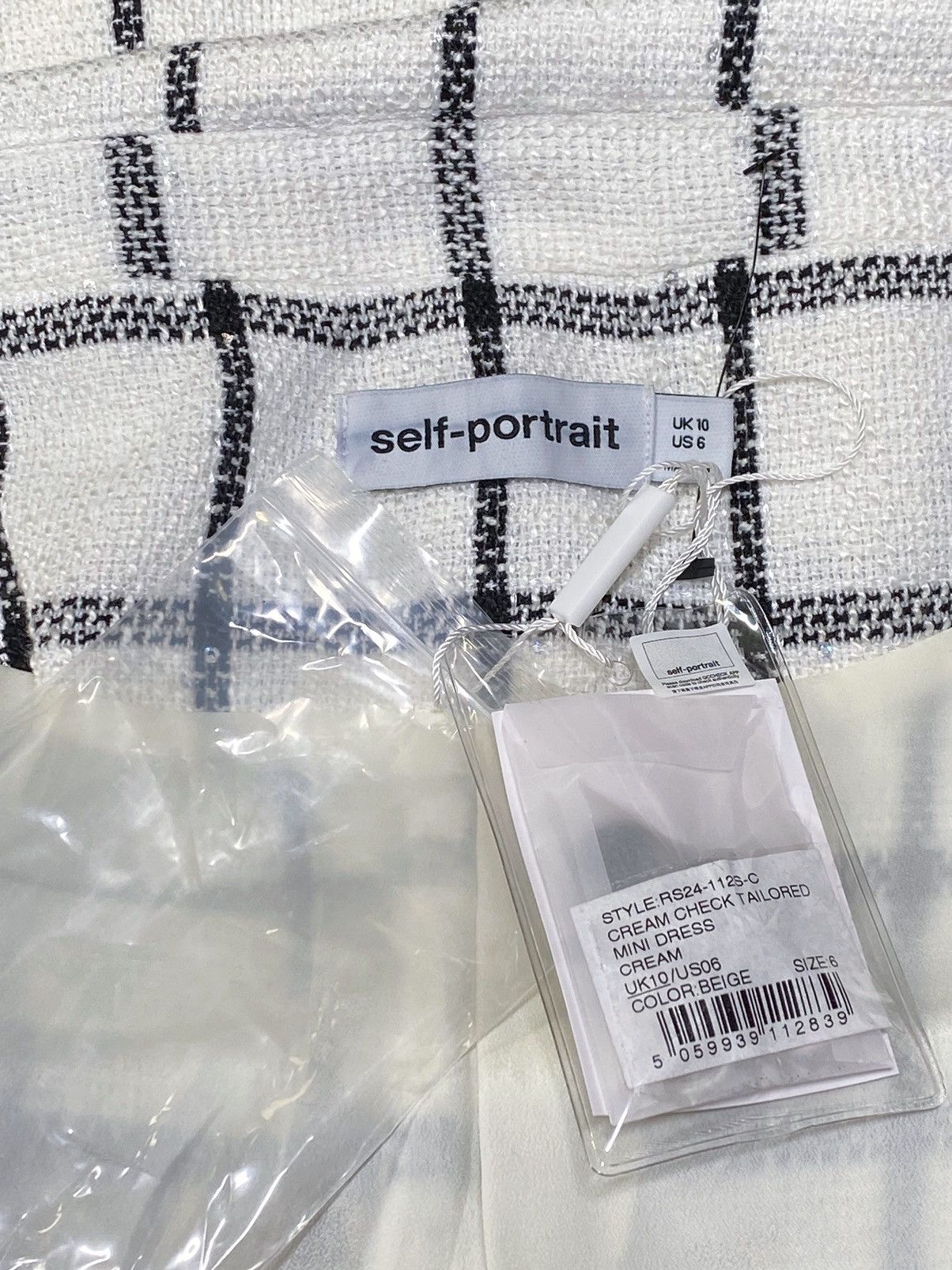 Self-Portrait Self-Portrait Checkered Belted Minidress size 6 Size M / US 6-8 / IT 42-44 - 12 Thumbnail