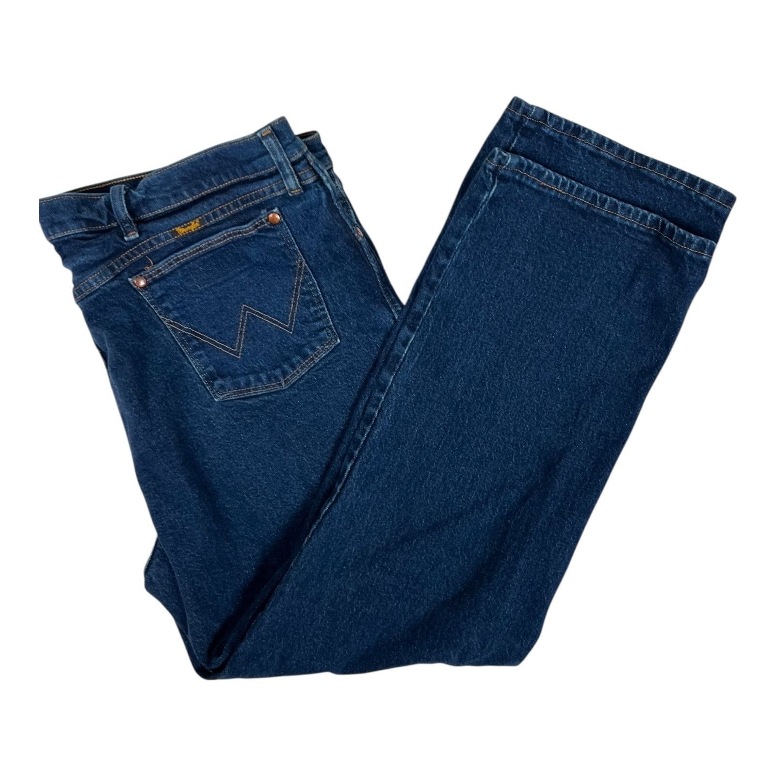 Wrangler Vintage Wrangler Regular Fit Cowboy Blue Denim Jeans Men's S Size US 42 / EU 58 - 1 Thumbnail