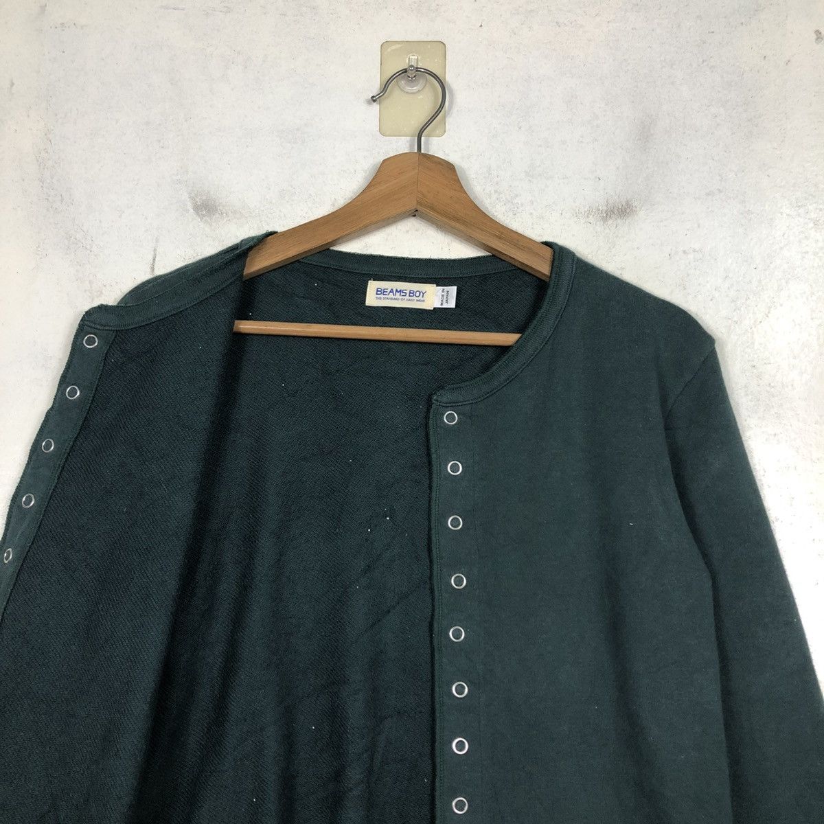 Beams Japan 📌Vintage Snap Button Cardigan Jacket Beams Boy Issey Miyake Size US M / EU 48-50 / 2 - 14 Thumbnail