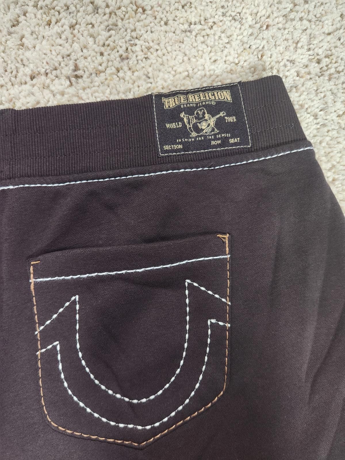 NEW True Religion Pull-On Flare Jeans Red Anniversary 2XL