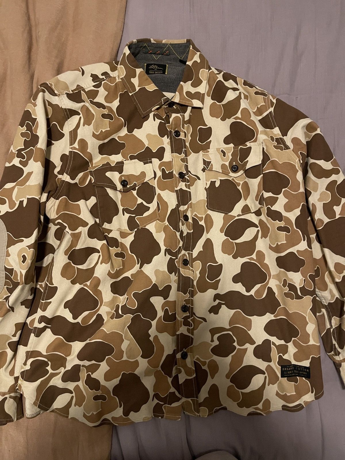 Todd Snyder Todd Snyder x LL Bean Camo Overshirt Size US XL / EU 56 / 4 - 1 Thumbnail