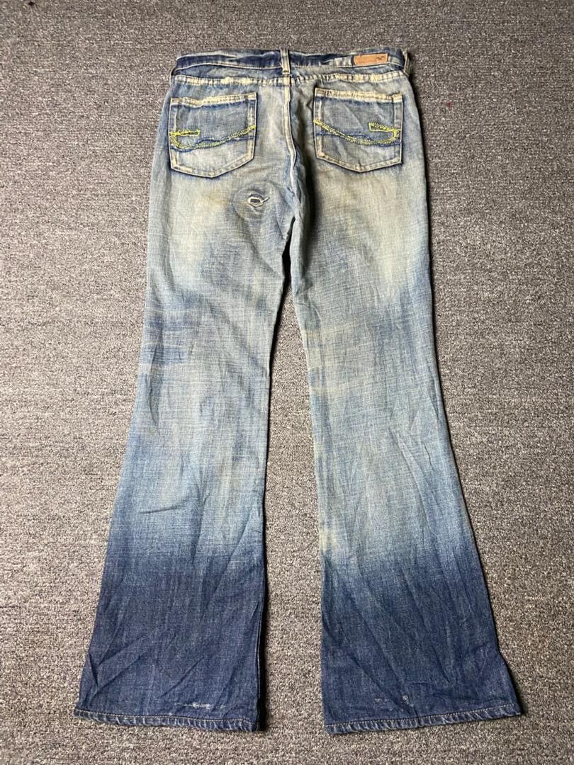 Japanese Brand America & First Distressed Patchwork Flared Jeans (157) Size US 30 / EU 46 - 2 Thumbnail